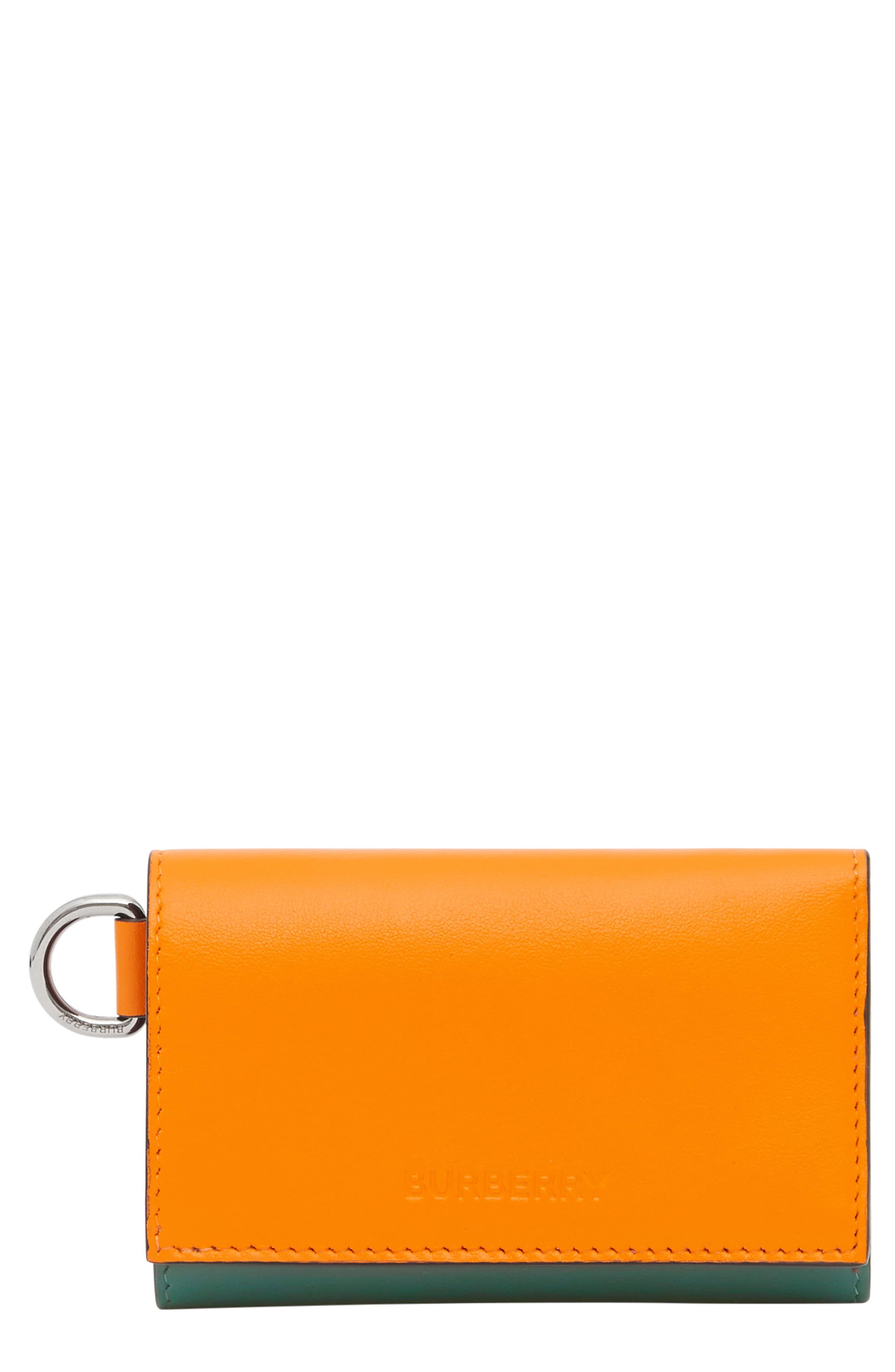 burberry orange wallet