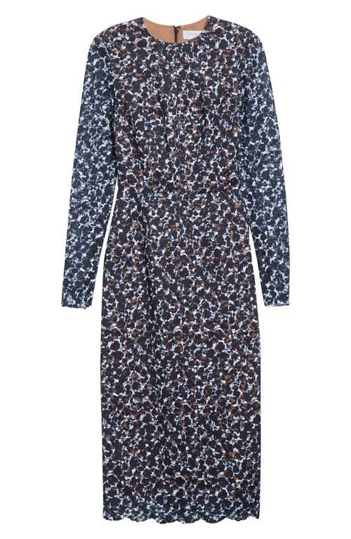 long sleeve sheath dress michael kors leopard dress Michael Kors Sequin Embroidered Mini Dress