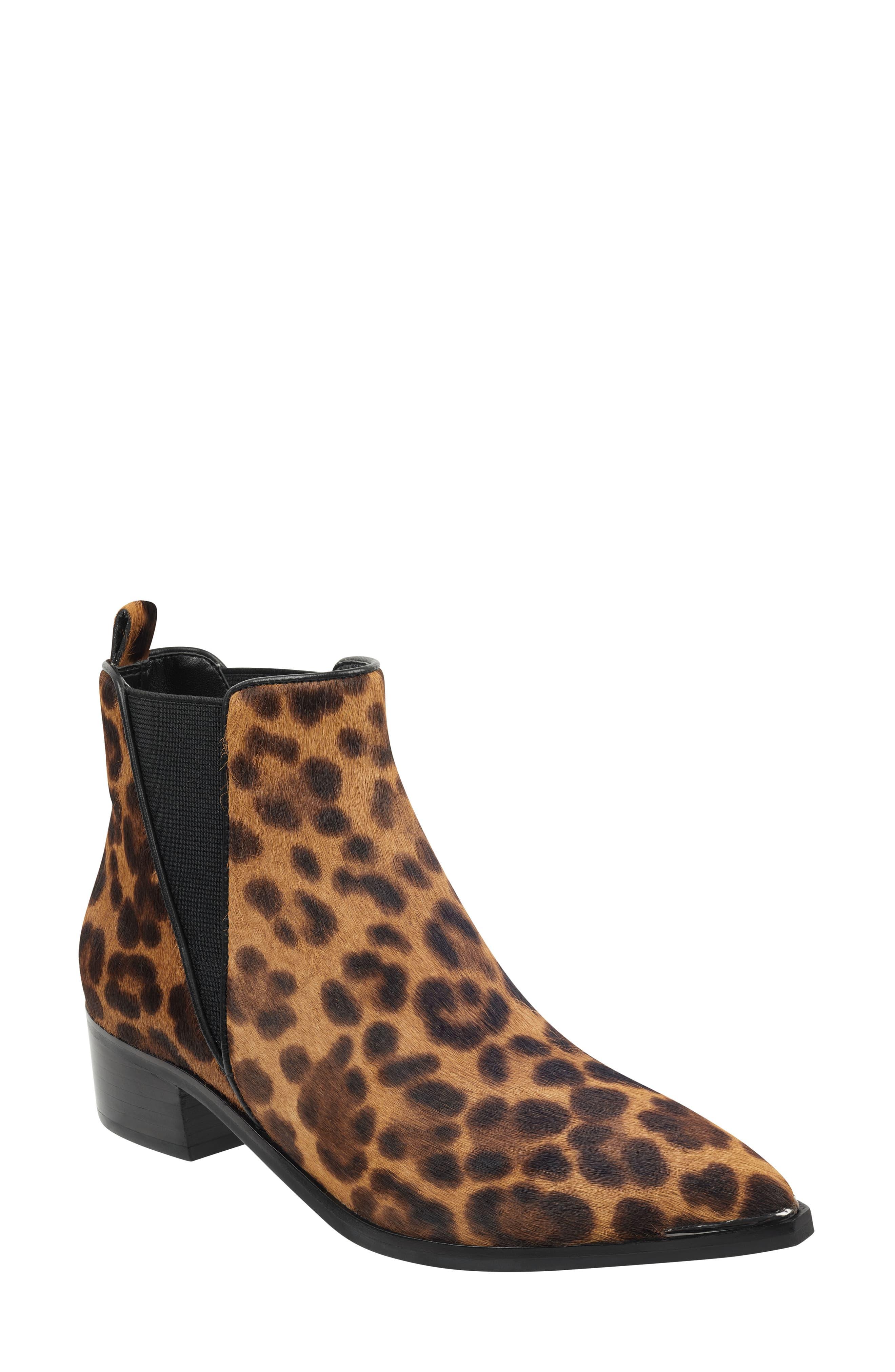 marc fisher leopard booties