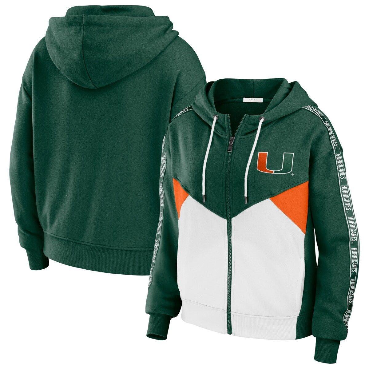 Wear by Erin Andrews Heathered Gray Miami Dolphins Team Full-Zip Hoodie