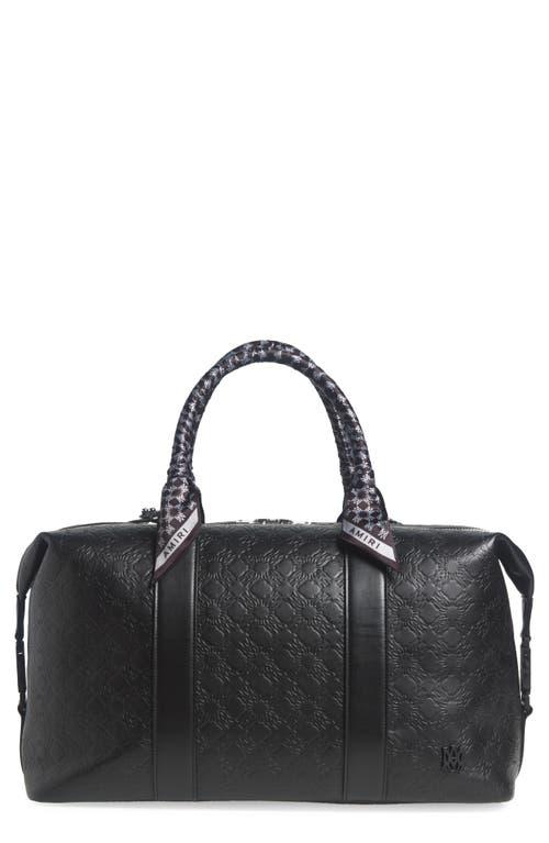 Amiri Ma Quad Debossed Leather Duffle Bag in Black for Men | Lyst