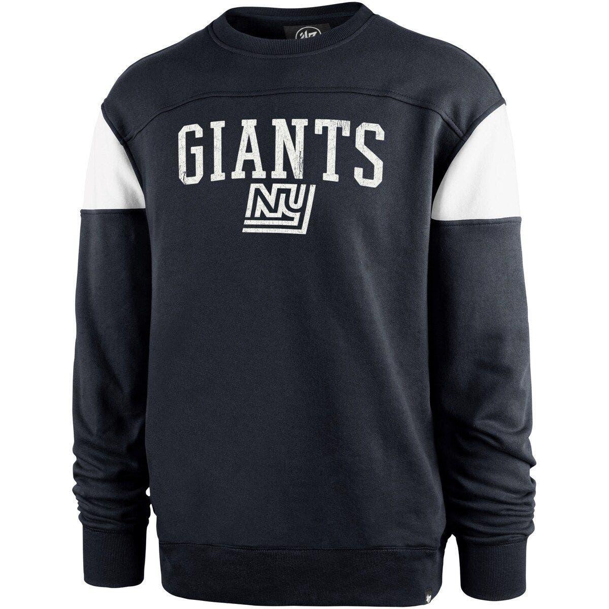 New York Giants Men's 47 Brand Blue Pullover Jersey Hoodie - Small