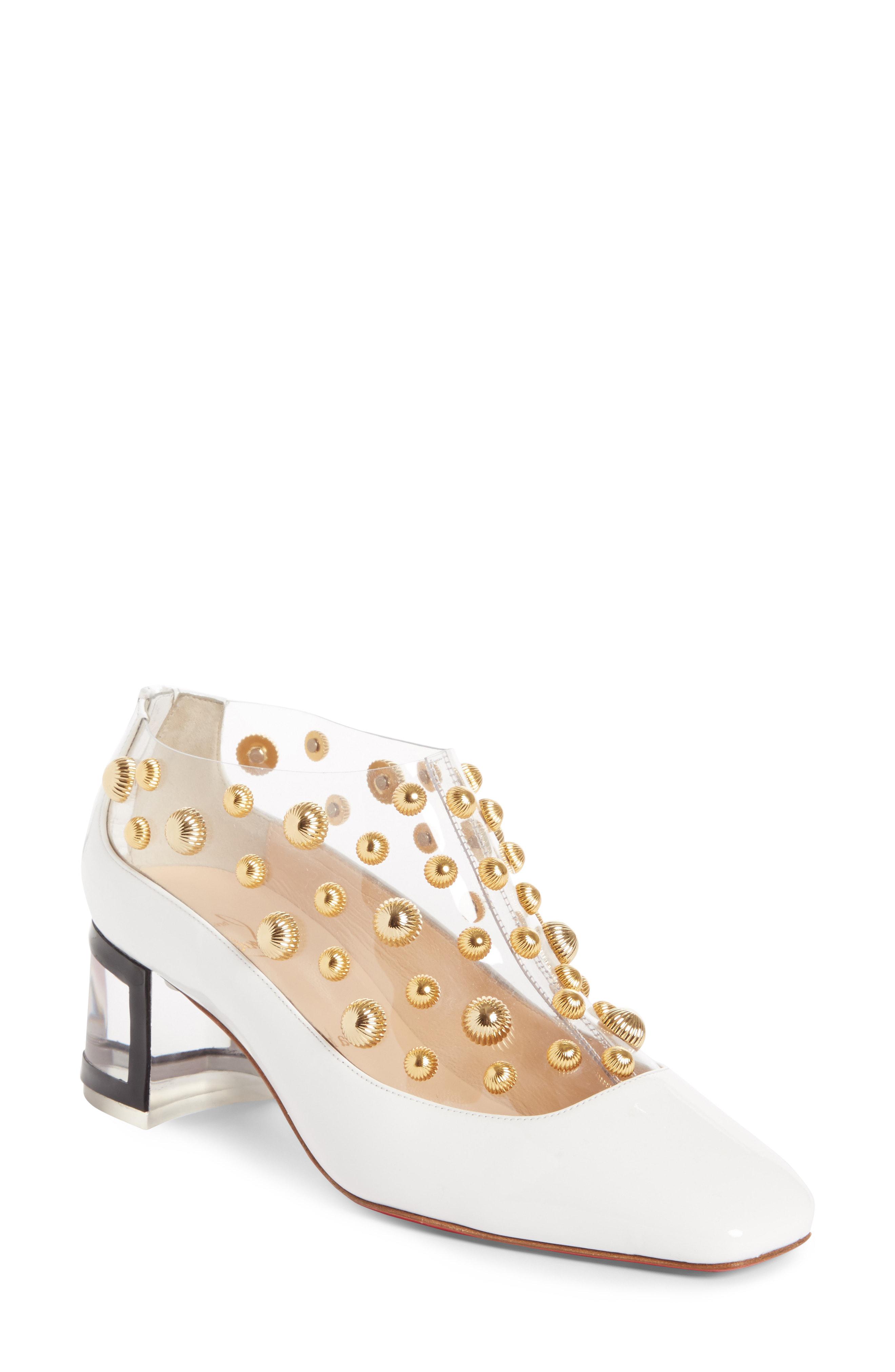 christian louboutin clear pumps