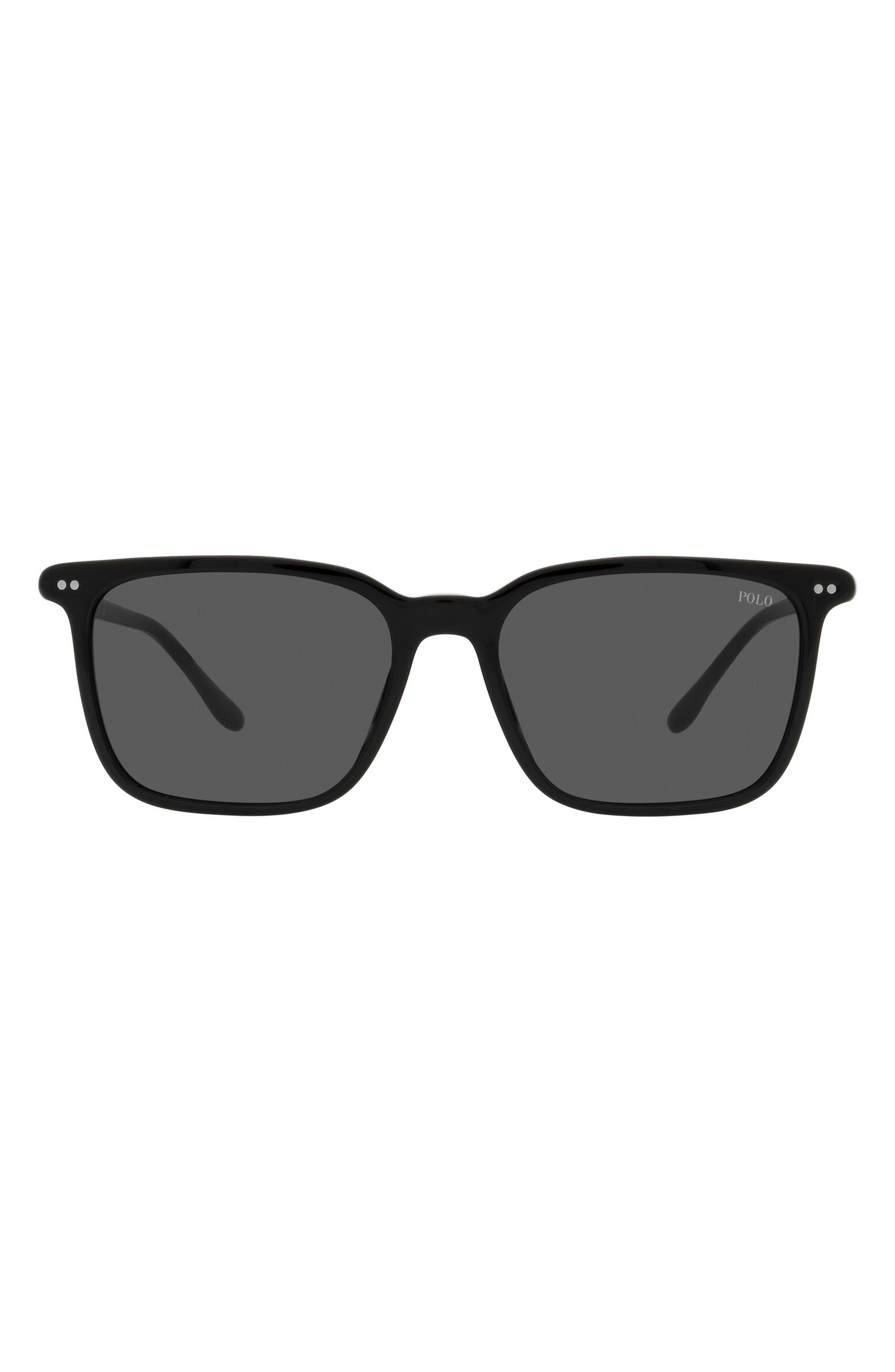 Polo Ralph Lauren 56mm Square Sunglasses in Black for Men | Lyst