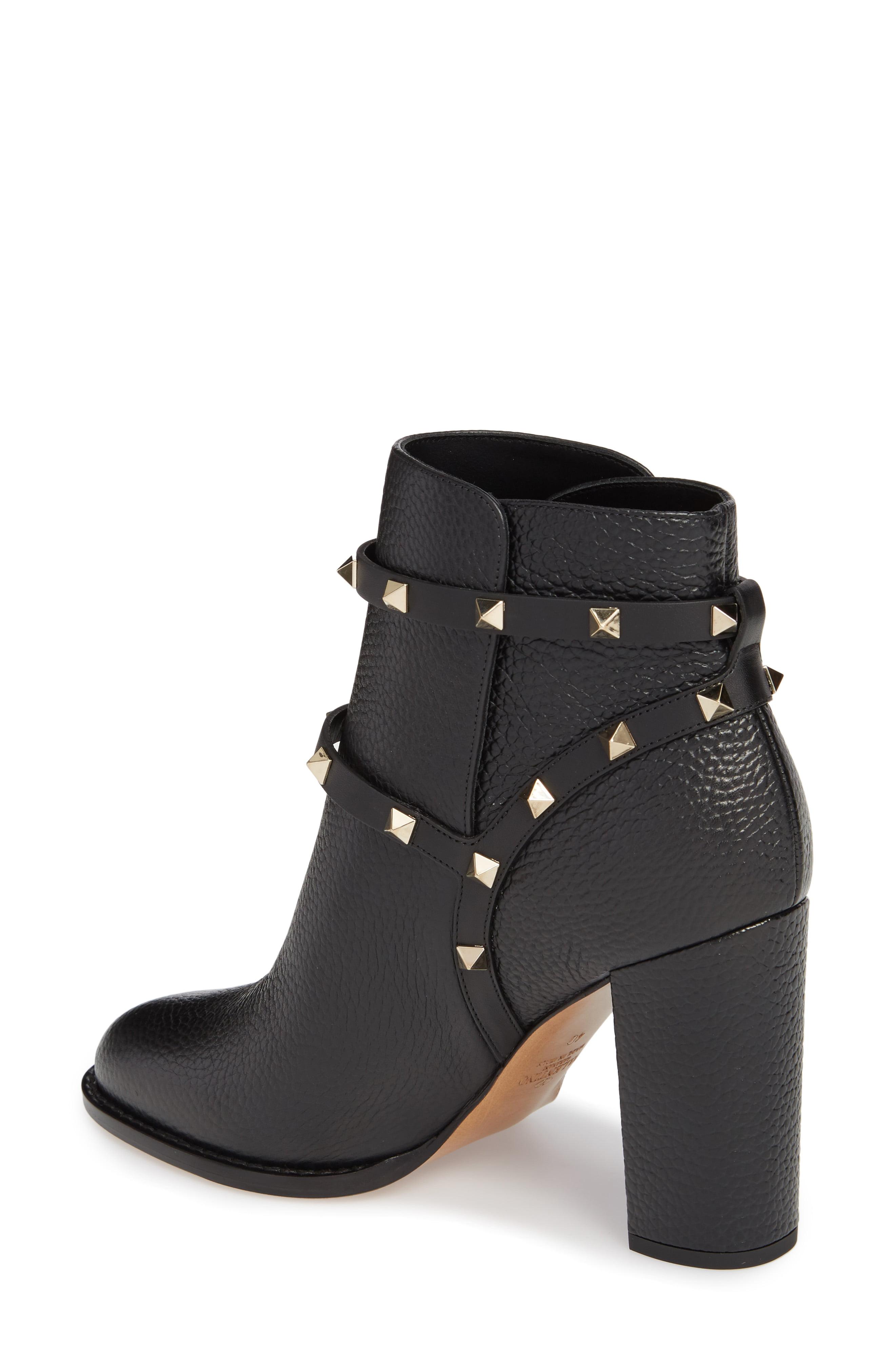 Valentino rockstud block heel bootie Clearance