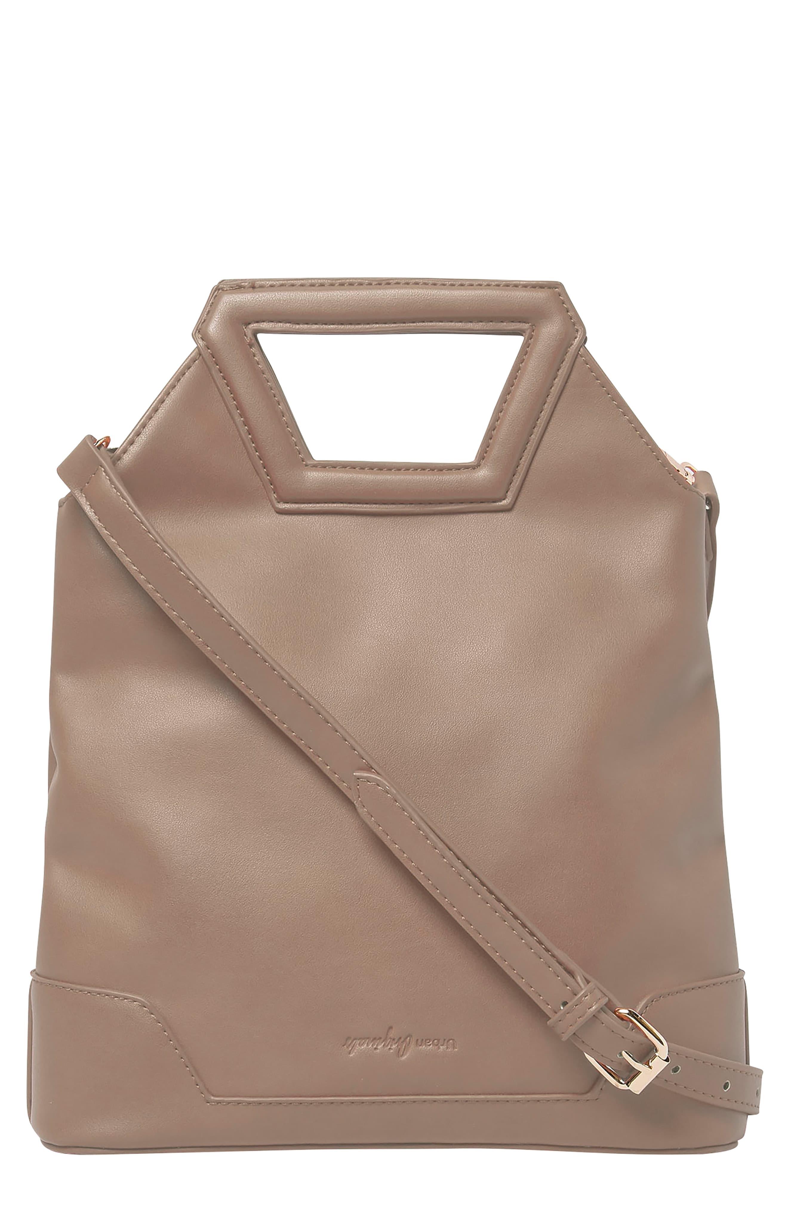 Urban Originals Vegan Leather Crossbody Bag in Stone (Brown) - Lyst