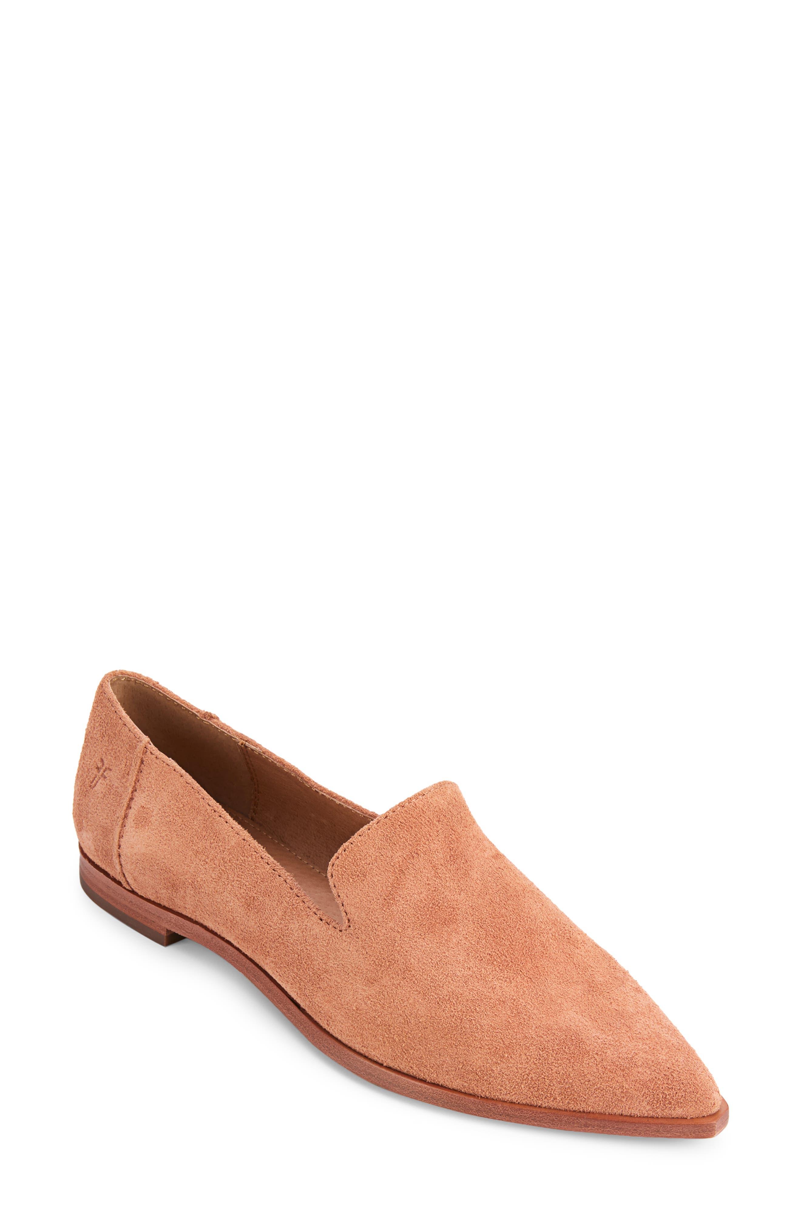 Frye Kenzie Pointed Toe Venetian Flat in Brown | Lyst