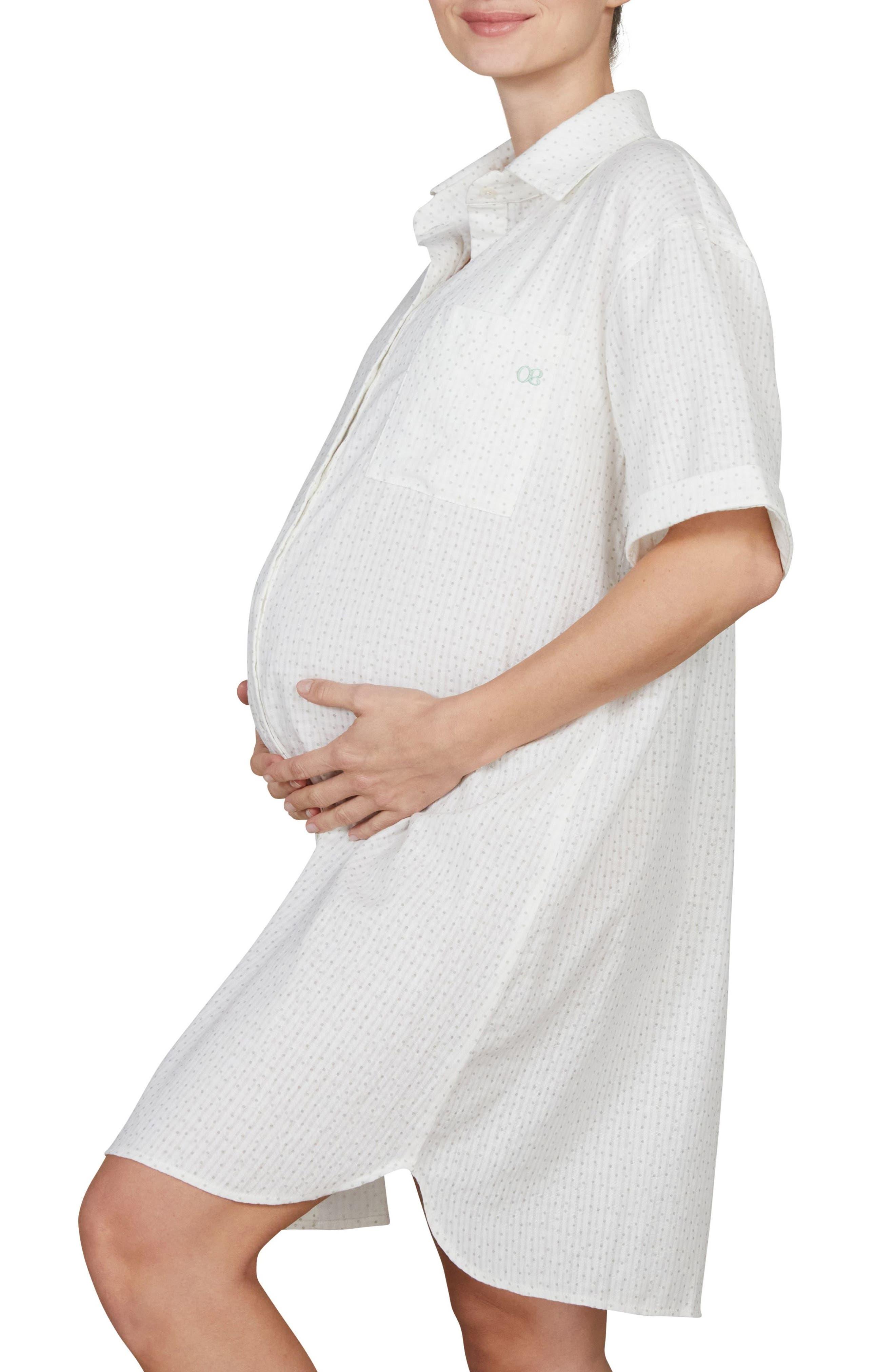 Cache Coeur Paulette Maternity/nursing Organic Cotton Nightgown in White |  Lyst