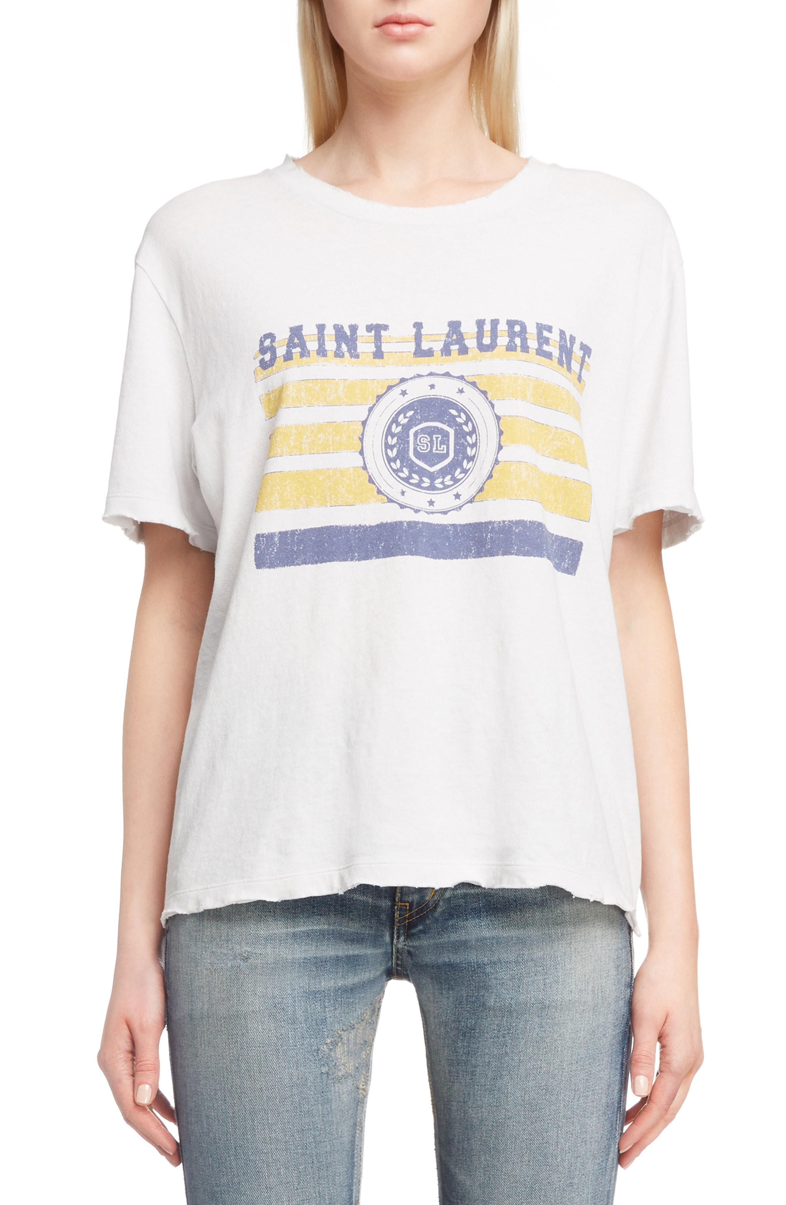 saint laurent graphic tee