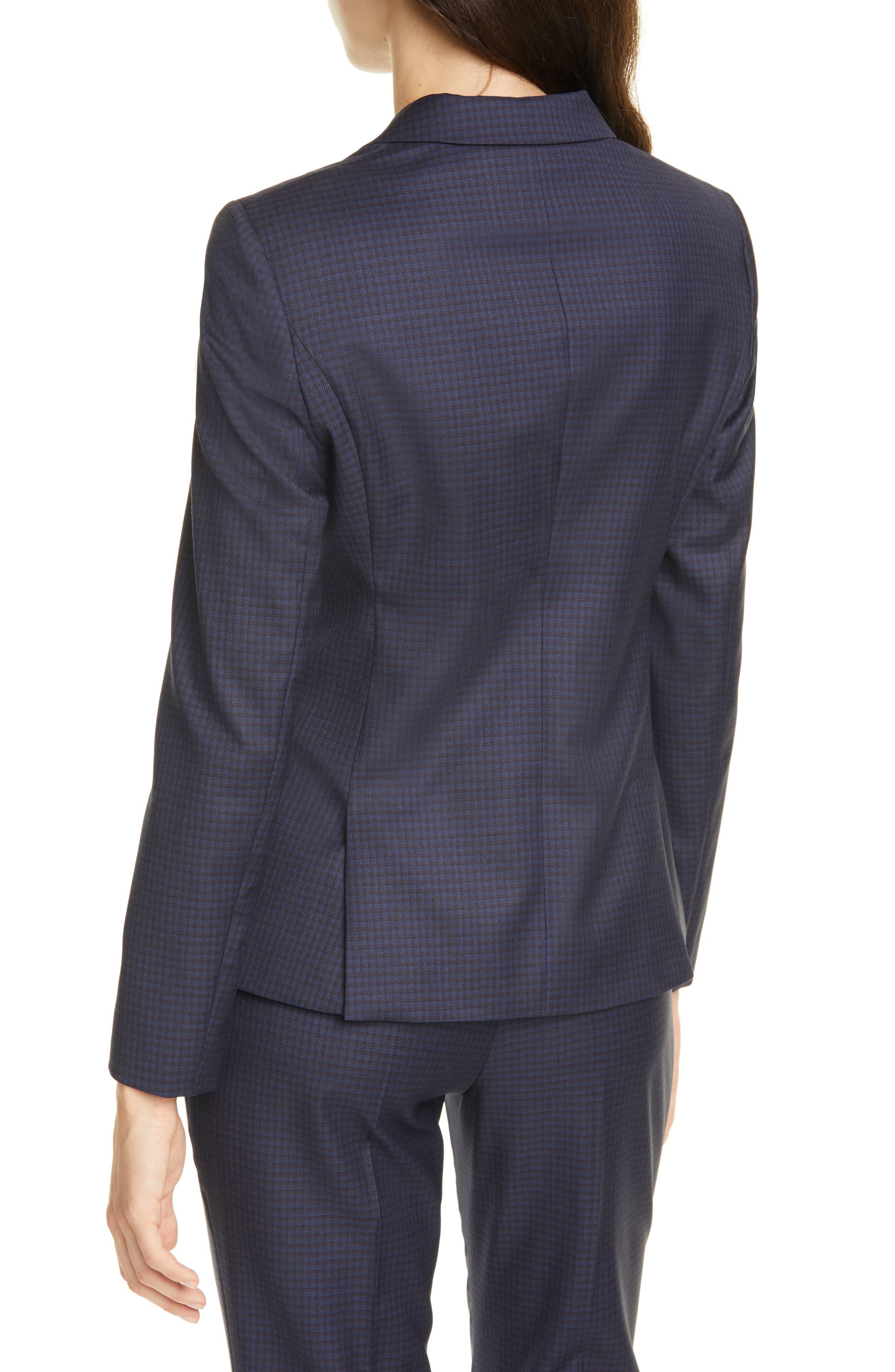 hugo boss checked blazer