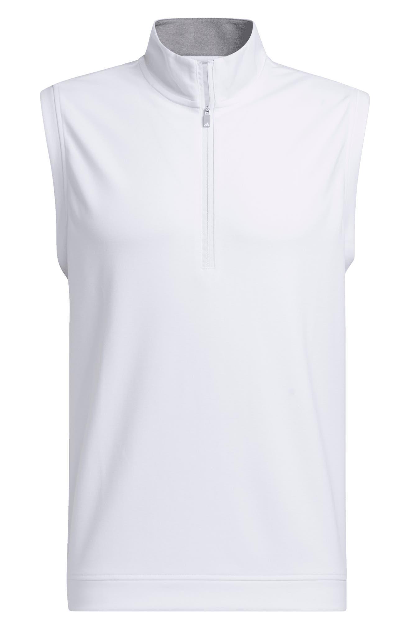 adidas Originals Elevated Quarter Zip Golf Vest in White for Men Lyst