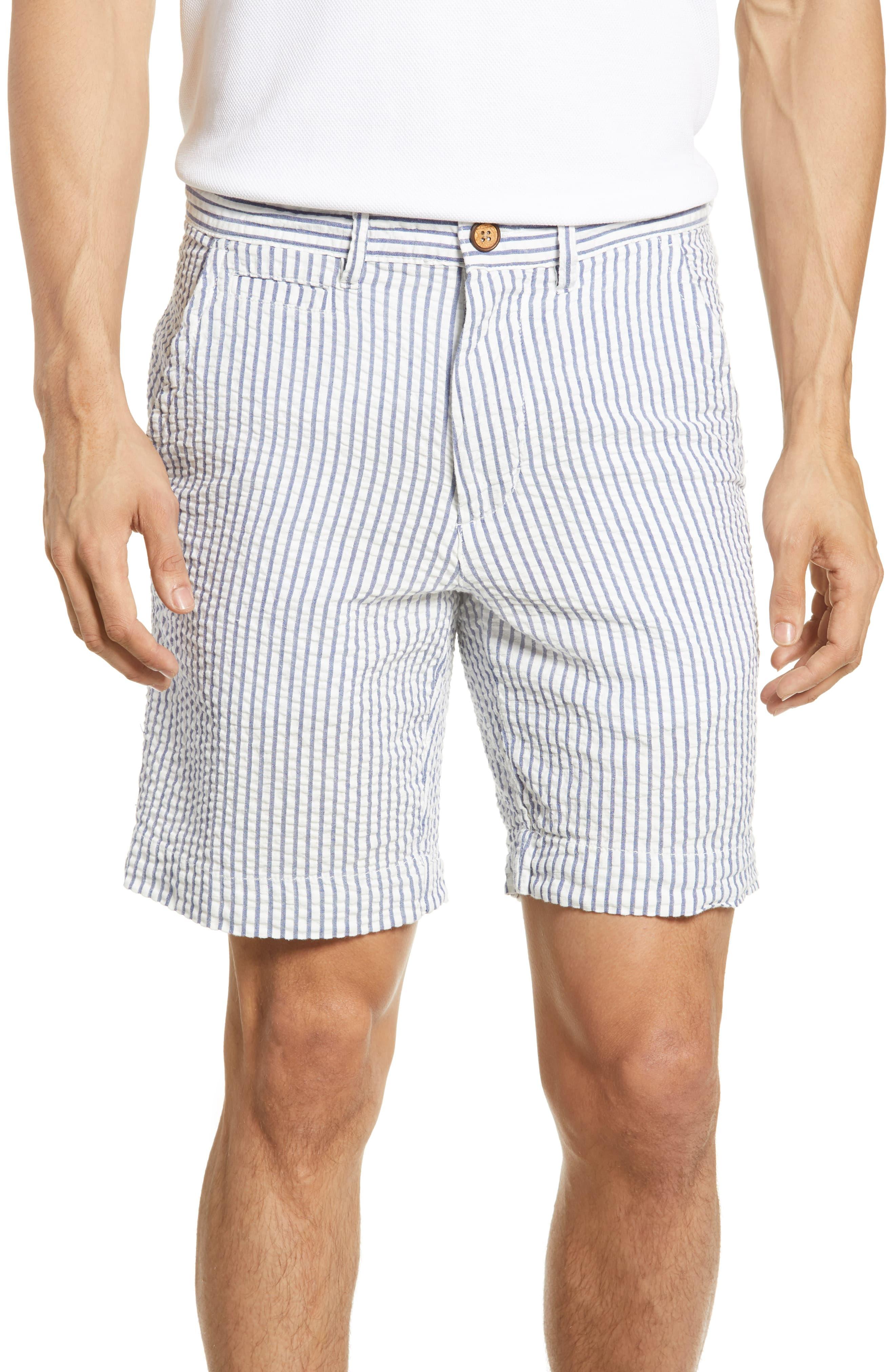 Vintage 1946 Stripe Seersucker Shorts in Blue for Men - Lyst