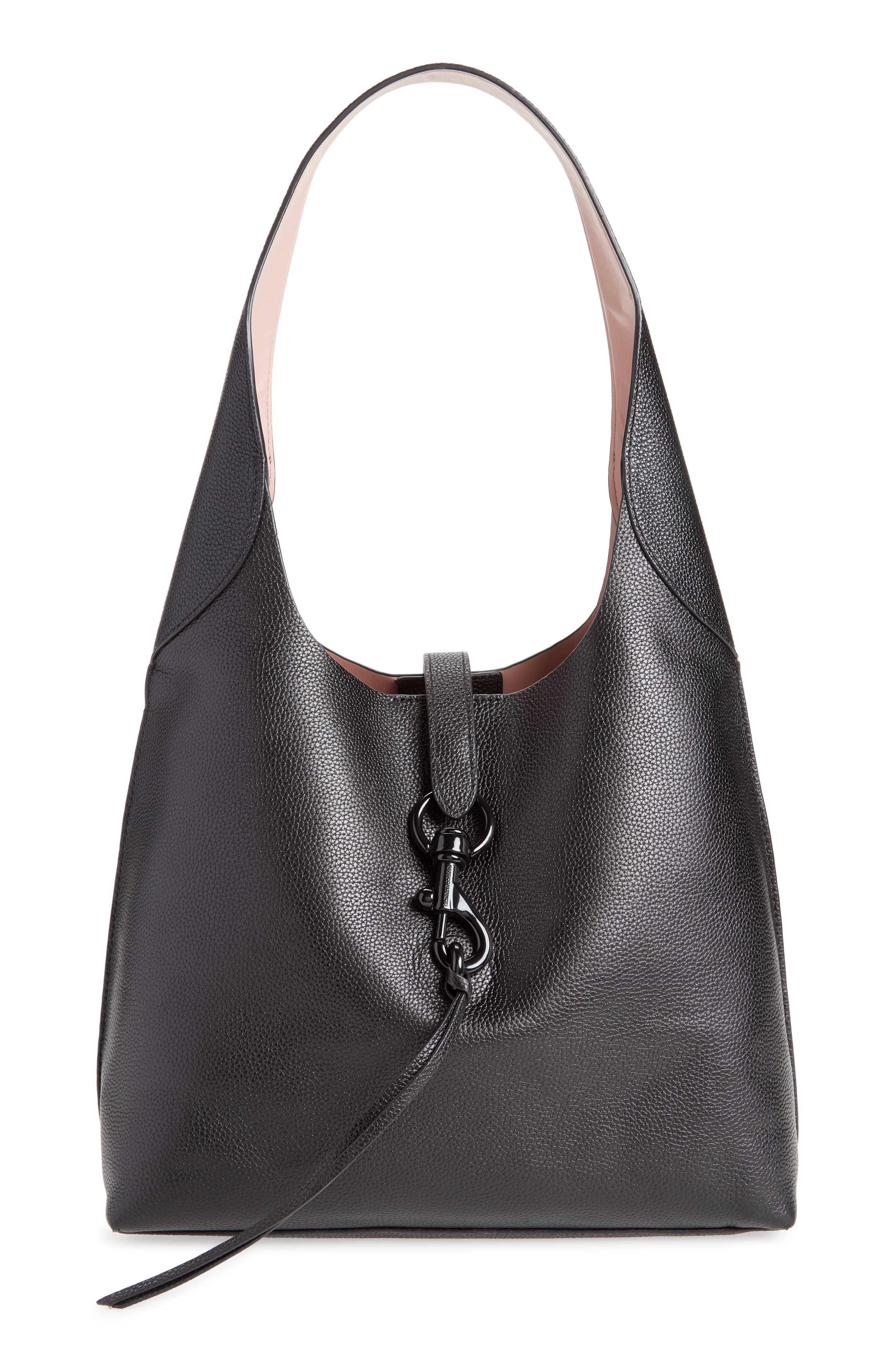 Rebecca Minkoff Megan Leather Hobo Bag in Black Lyst