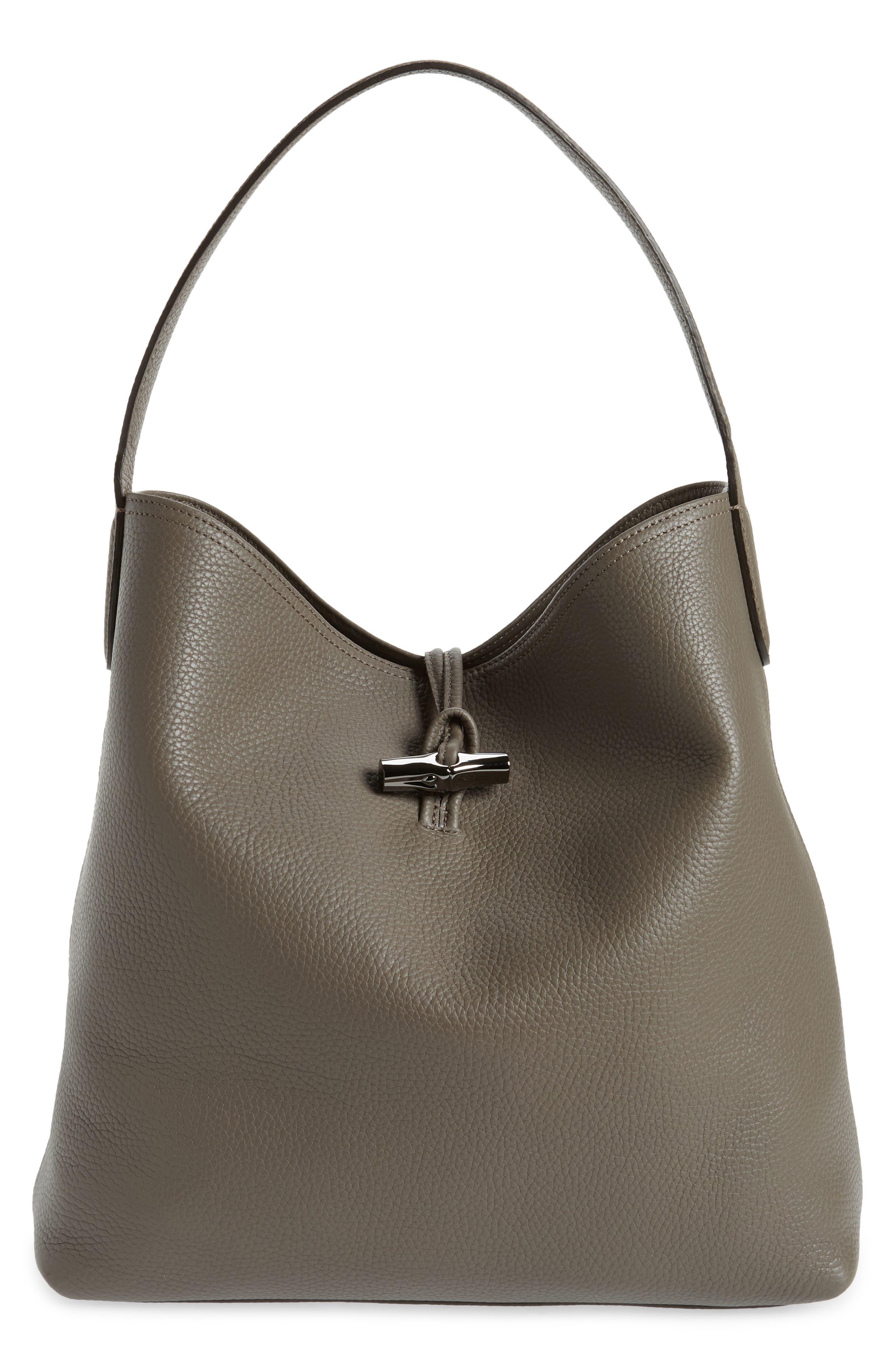 Longchamp Roseau Essential Hobo Bag in Gray | Lyst