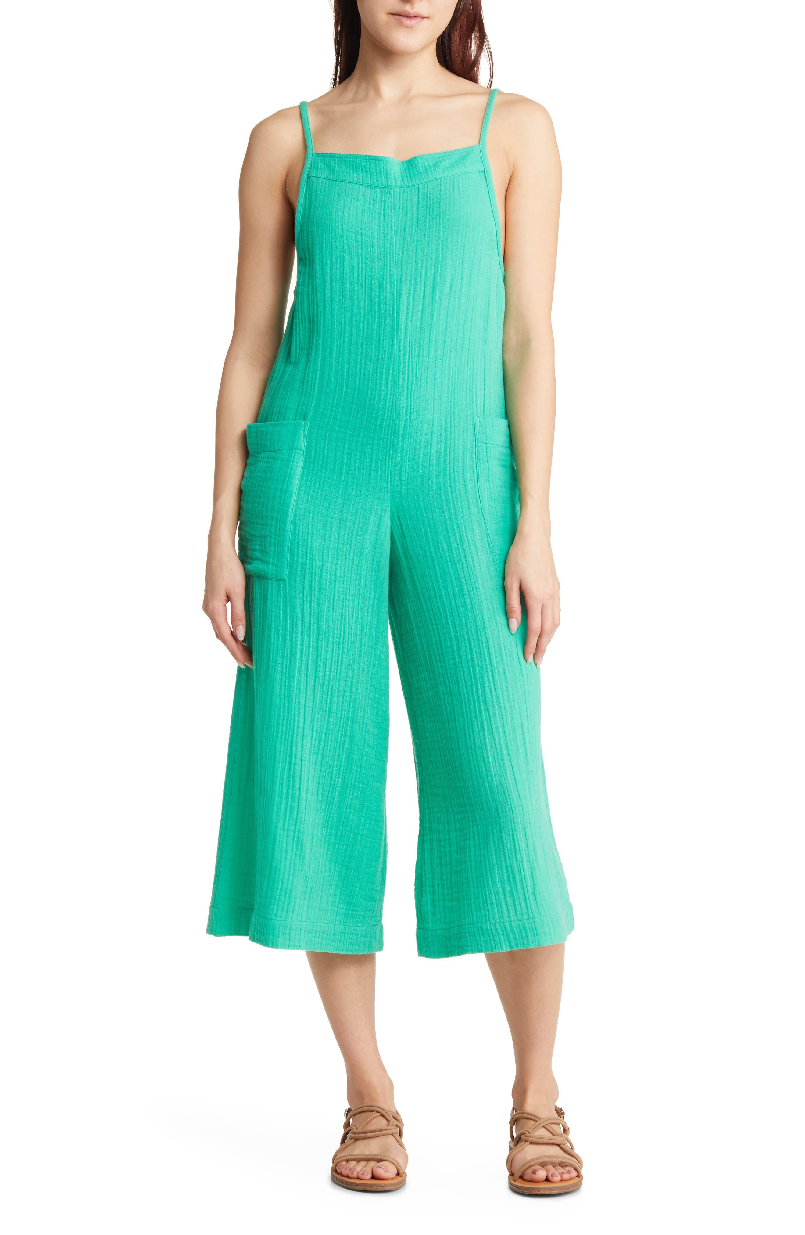 Rip Curl Premium Surf Cotton Gauze Jumpsuit in Green Lyst