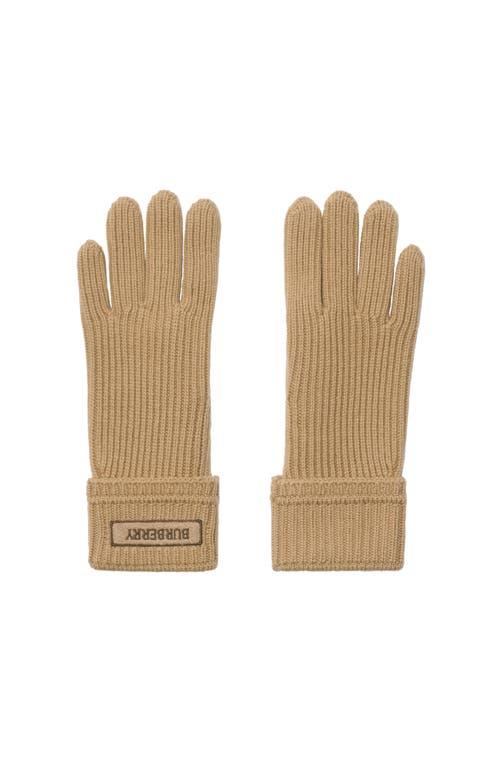 手袋 BURBERRY ELECTRIC BLUE CASHMERE BLEND GLOVES Burberry Gloves | italist