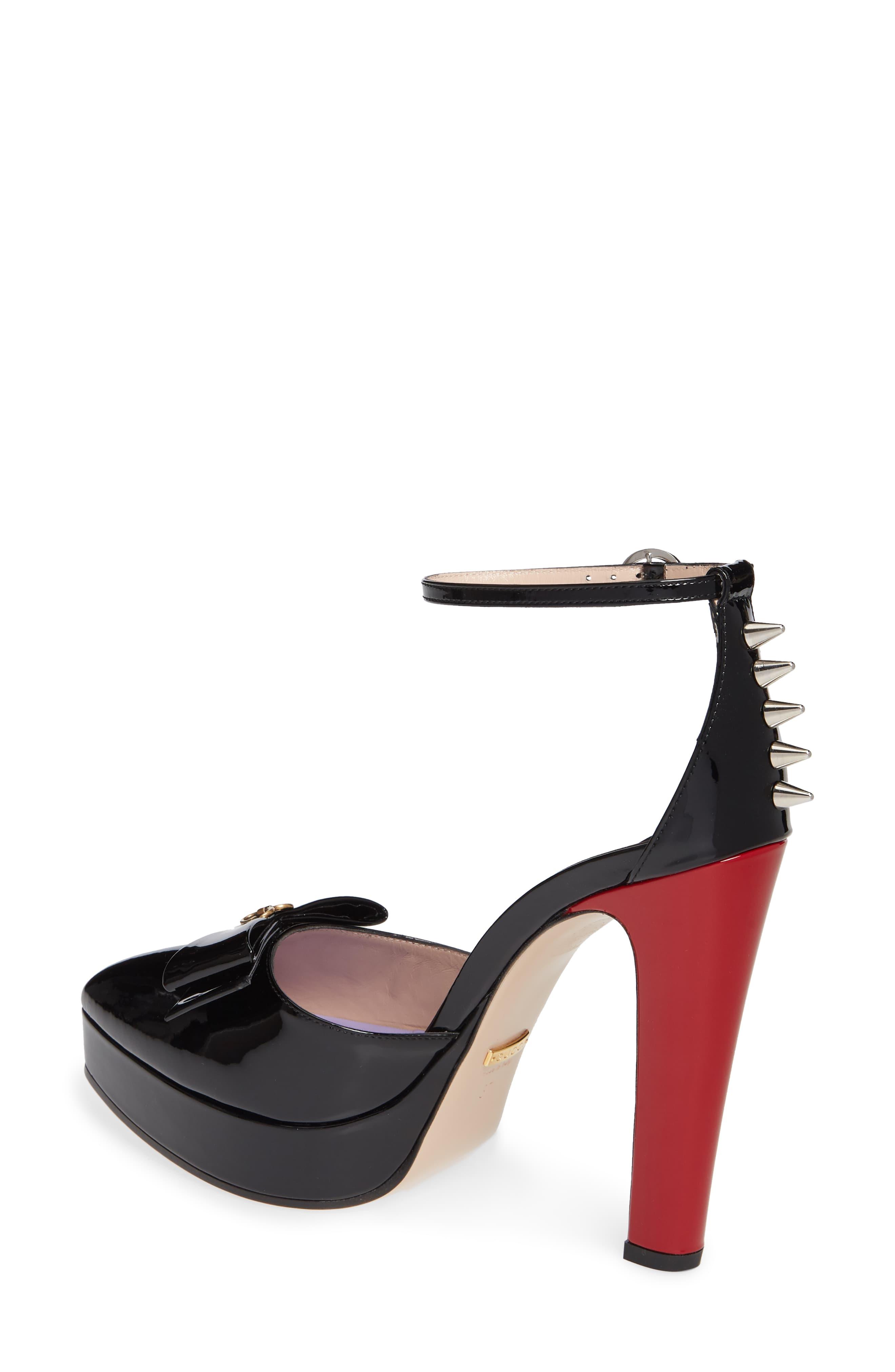 gucci heels with spikes