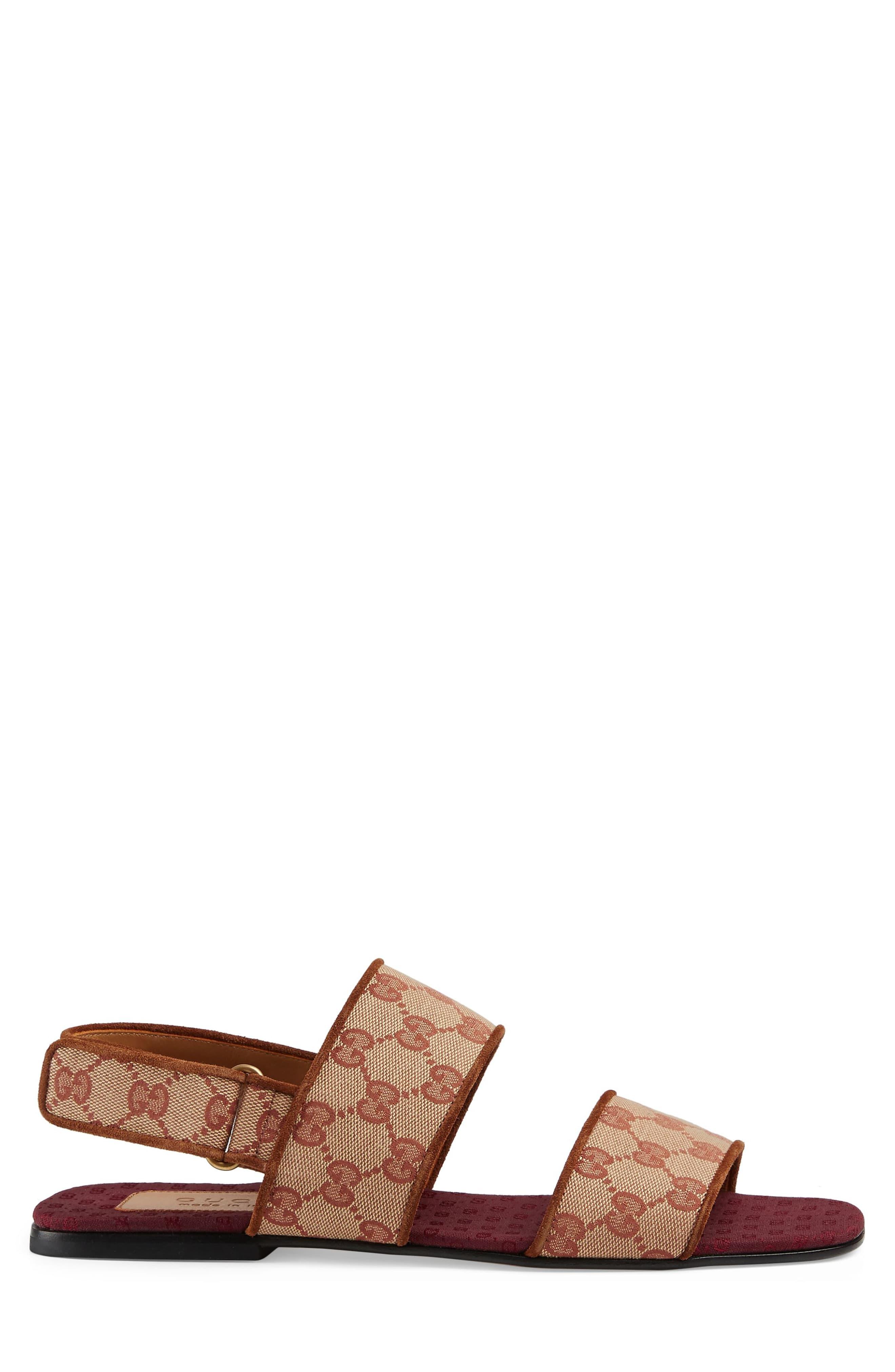 Gucci Senior Gg Canvas Sandal for Men Lyst