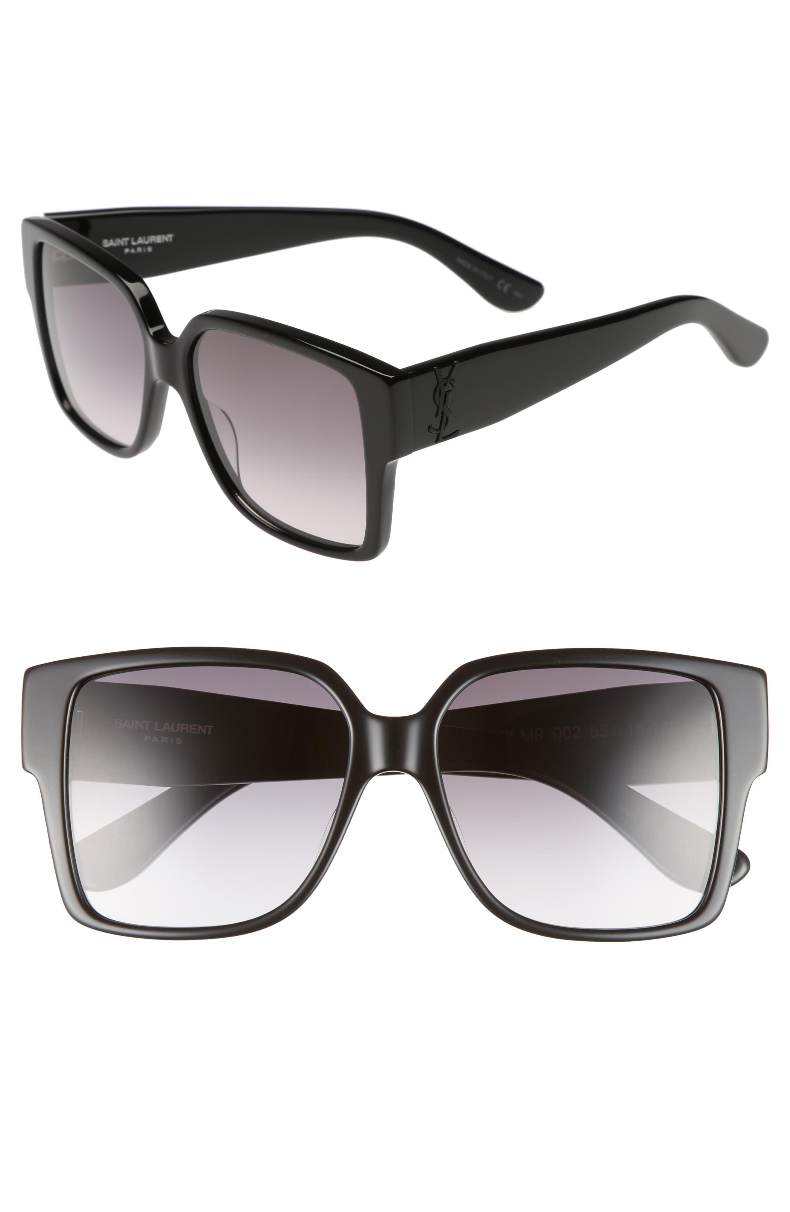 saint laurent 51mm square sunglasses