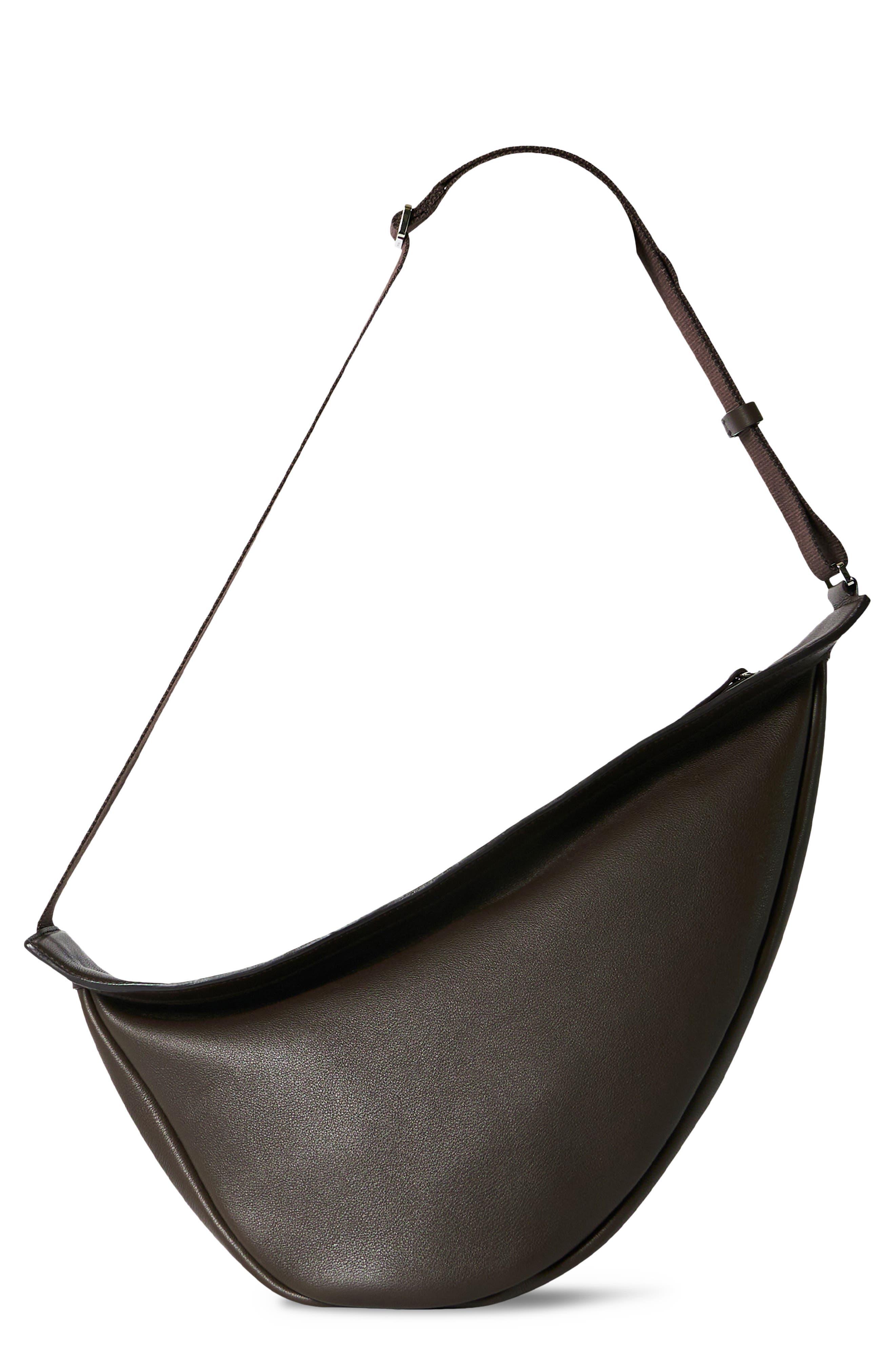 THE ROW Slouchy Banana textured-leather shoulder bag