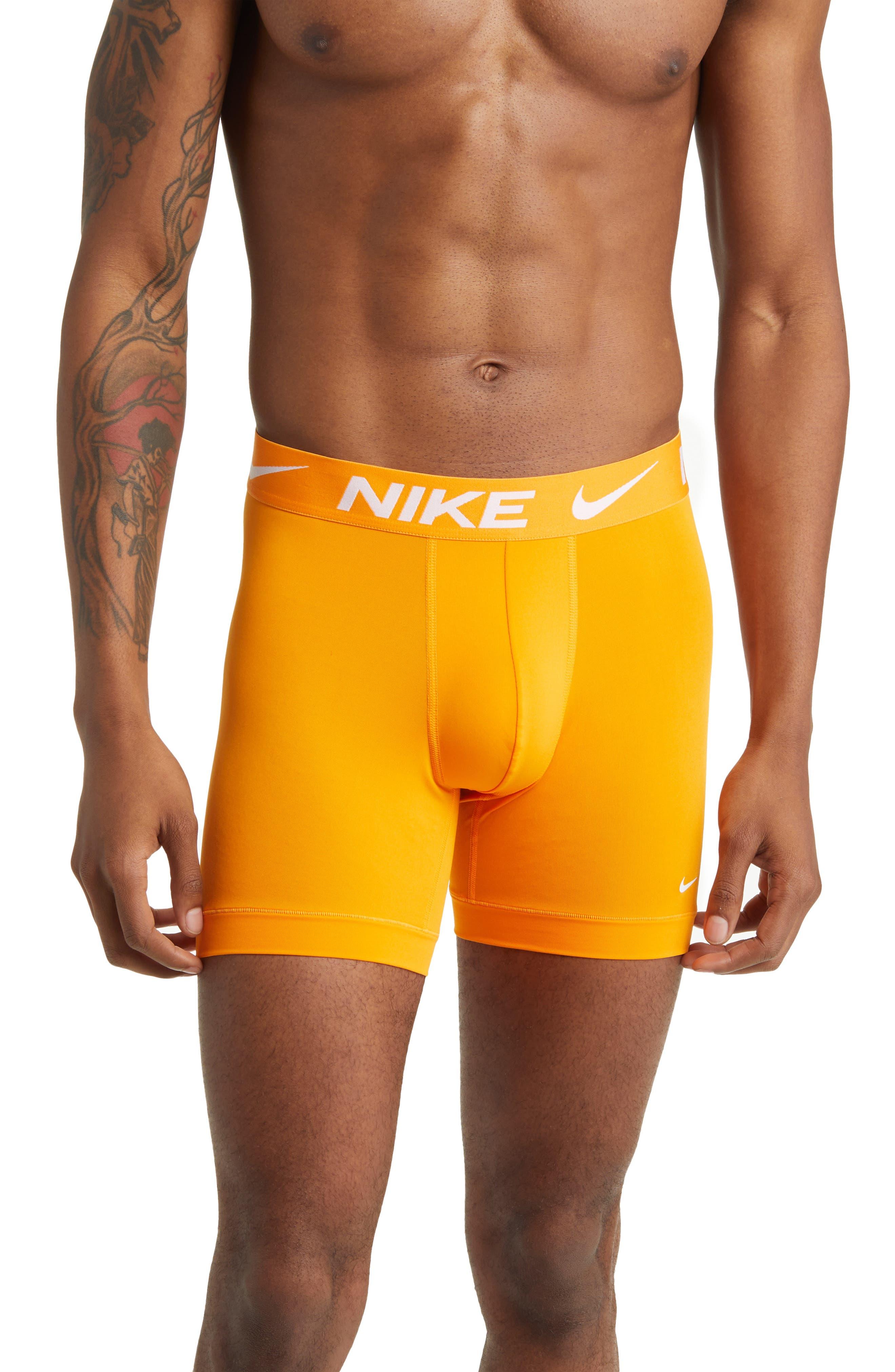 Nike Dri-FIT Essential Micro 3 pack boxer briefs in green/yellow/black