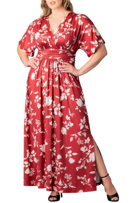 Kiyonna Vienna Maxi Dress in Red | Lyst