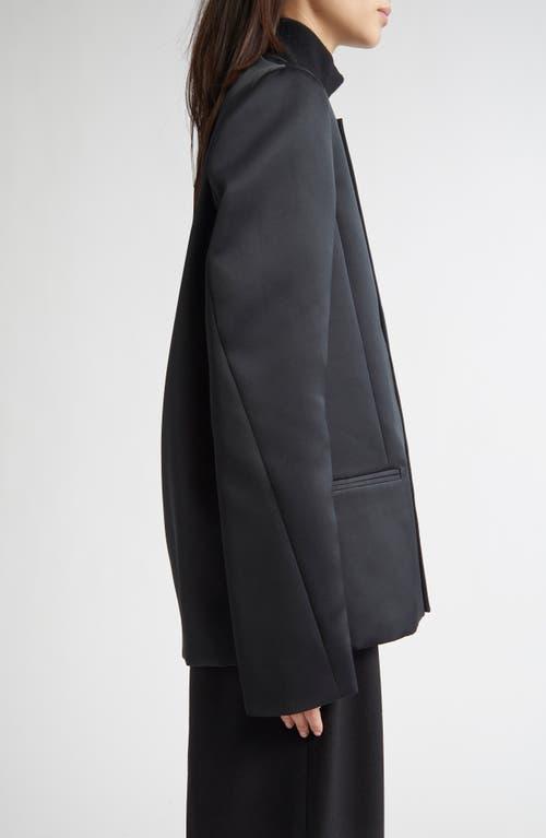 TOTEM トーテム dinner jacket ジャケット34 S 黒 Toteme Satin Dinner