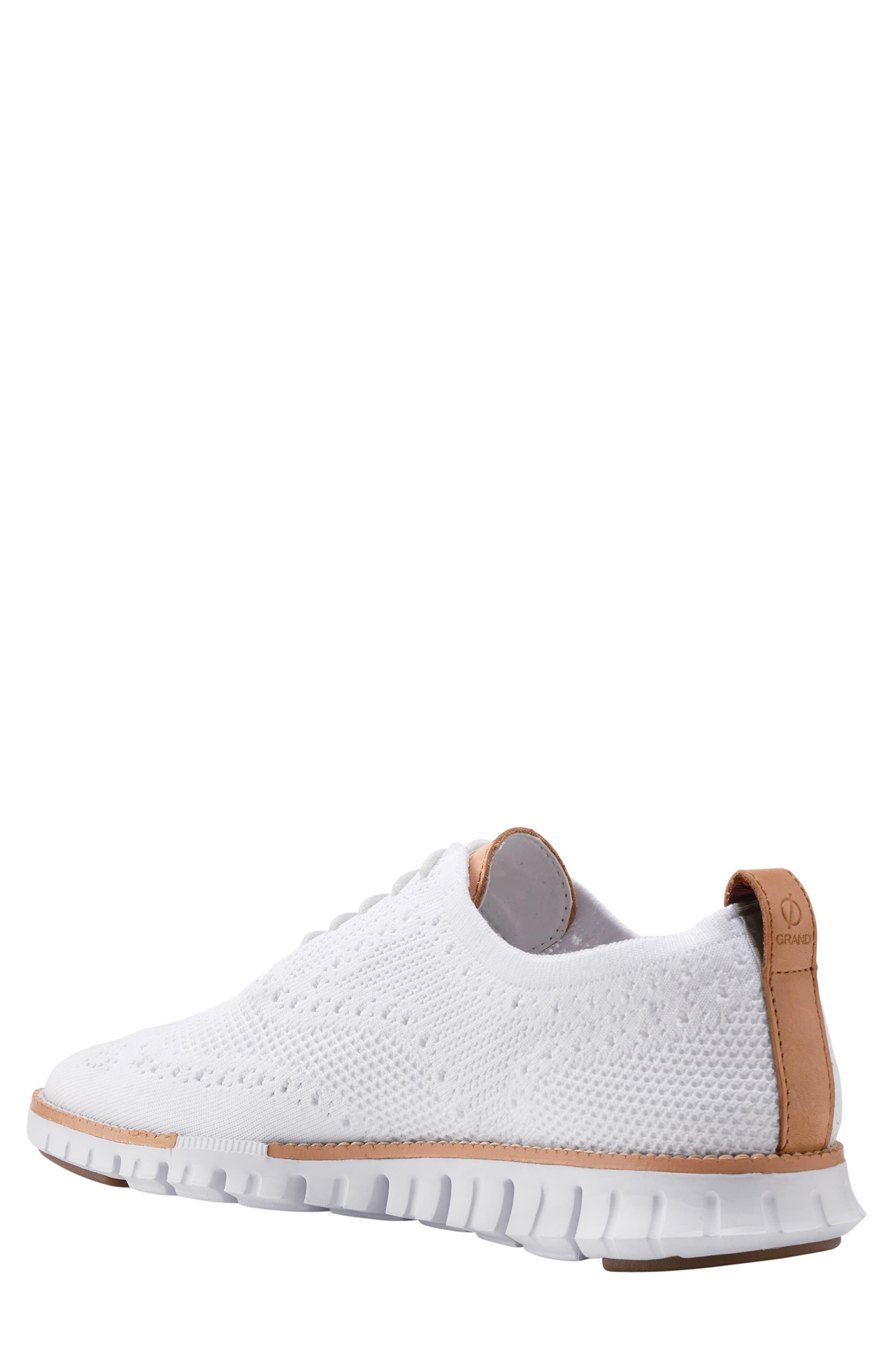 cole haan original grand shortwing oxford white