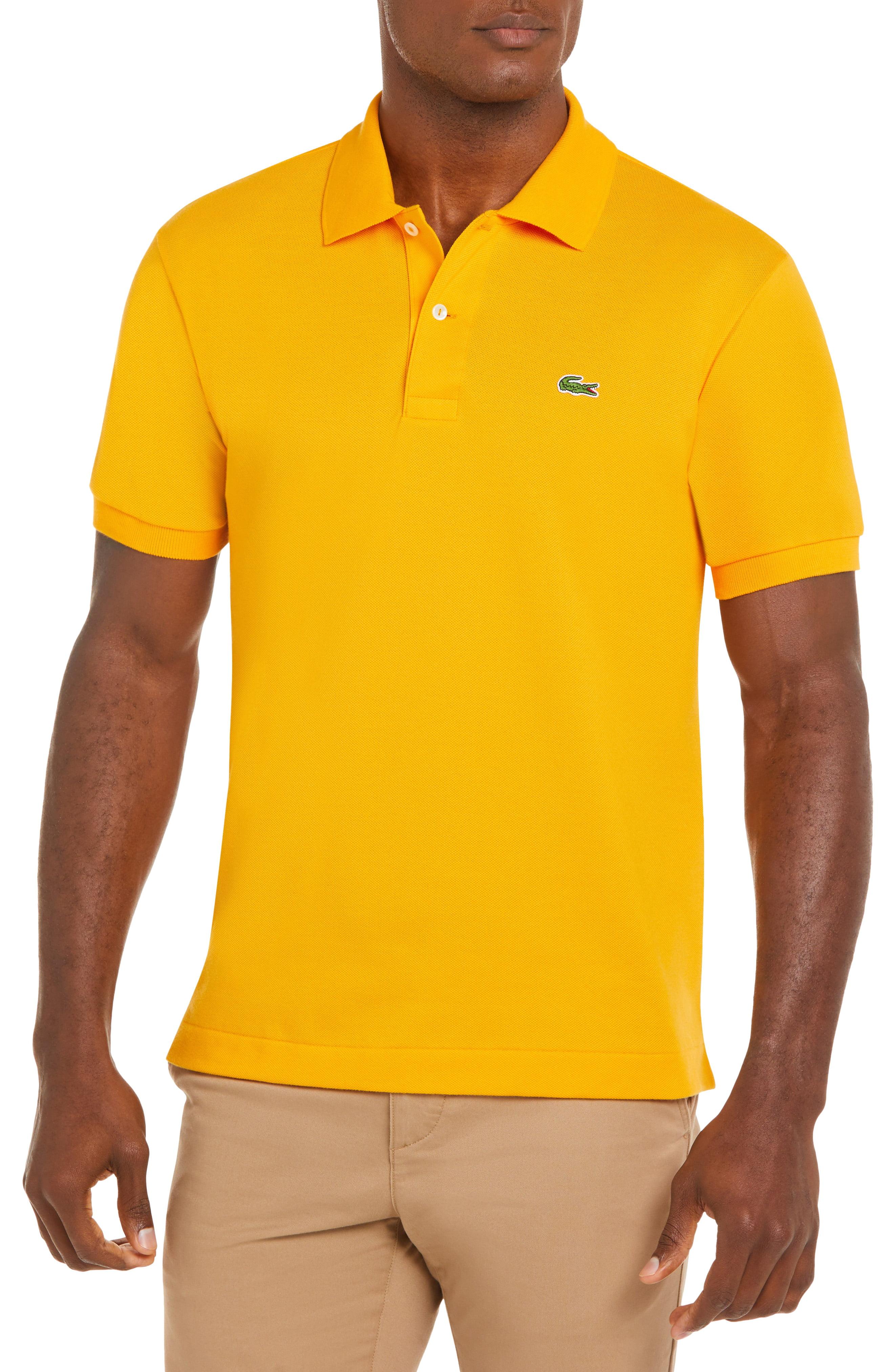 Lacoste L1212 Regular Fit Piqué Polo in Yellow for Men Save 18 Lyst