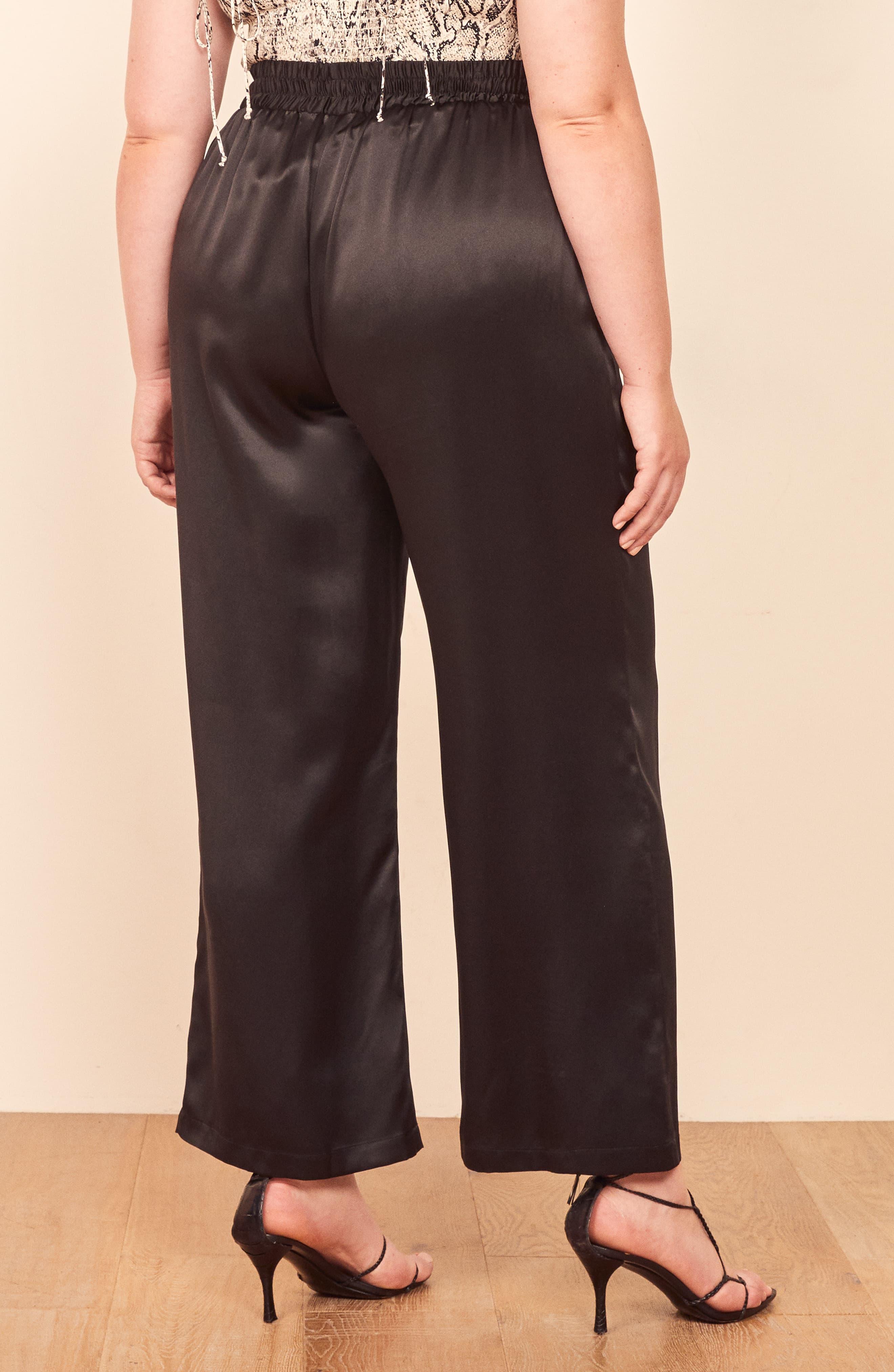 TIFENNY Fashion Harlan Trousers for Women Solid Buttons Cotton and Linen Casual Loose Trouser Wide Leg Pants Close The Foot
