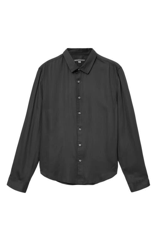 ross black dress shirt Ross Floral Satin Button-Up Shirt (Men)
