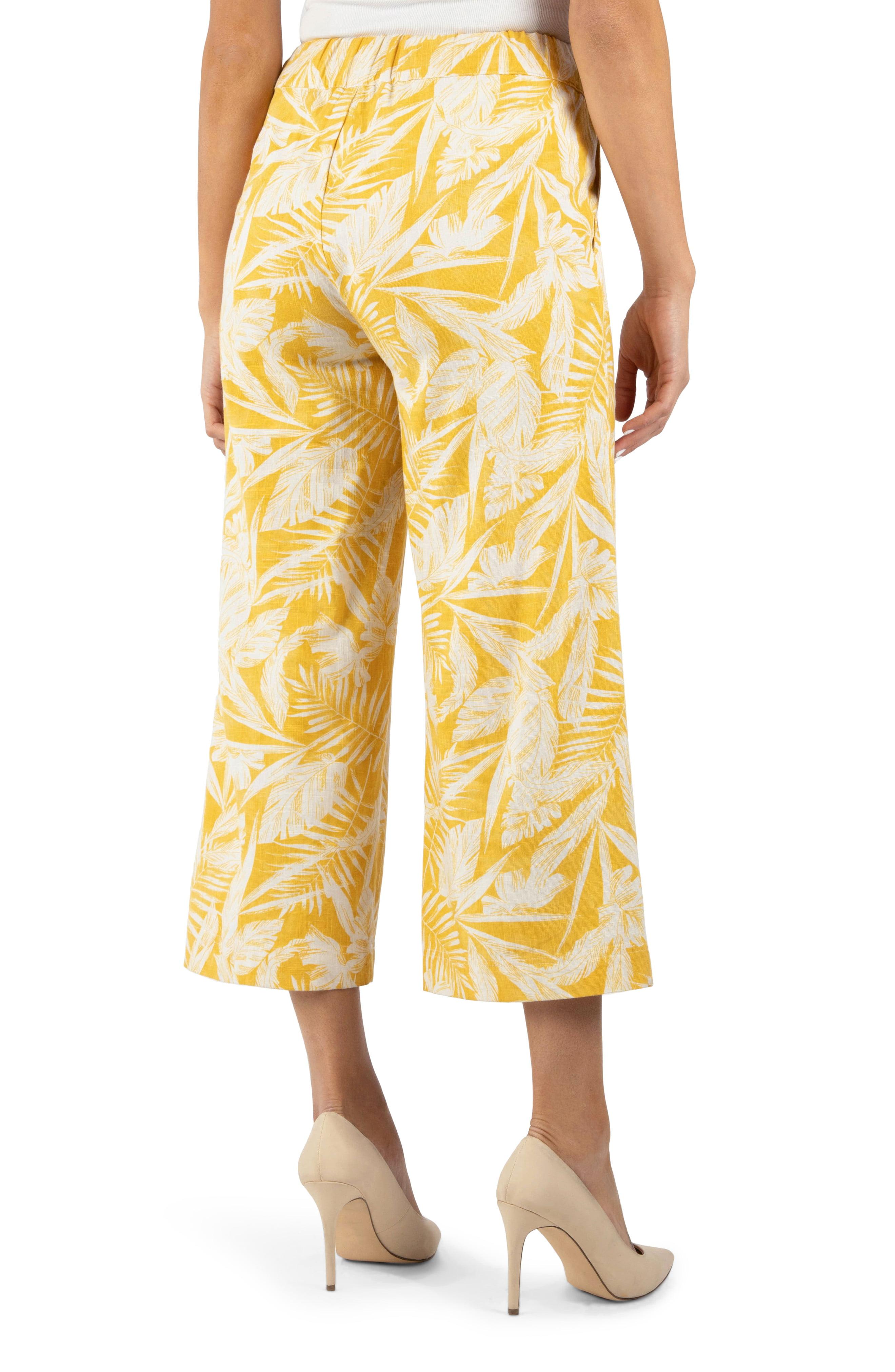 Kut From The Kloth Cotton Estelle Wide Leg Culottes in Yellow - Lyst
