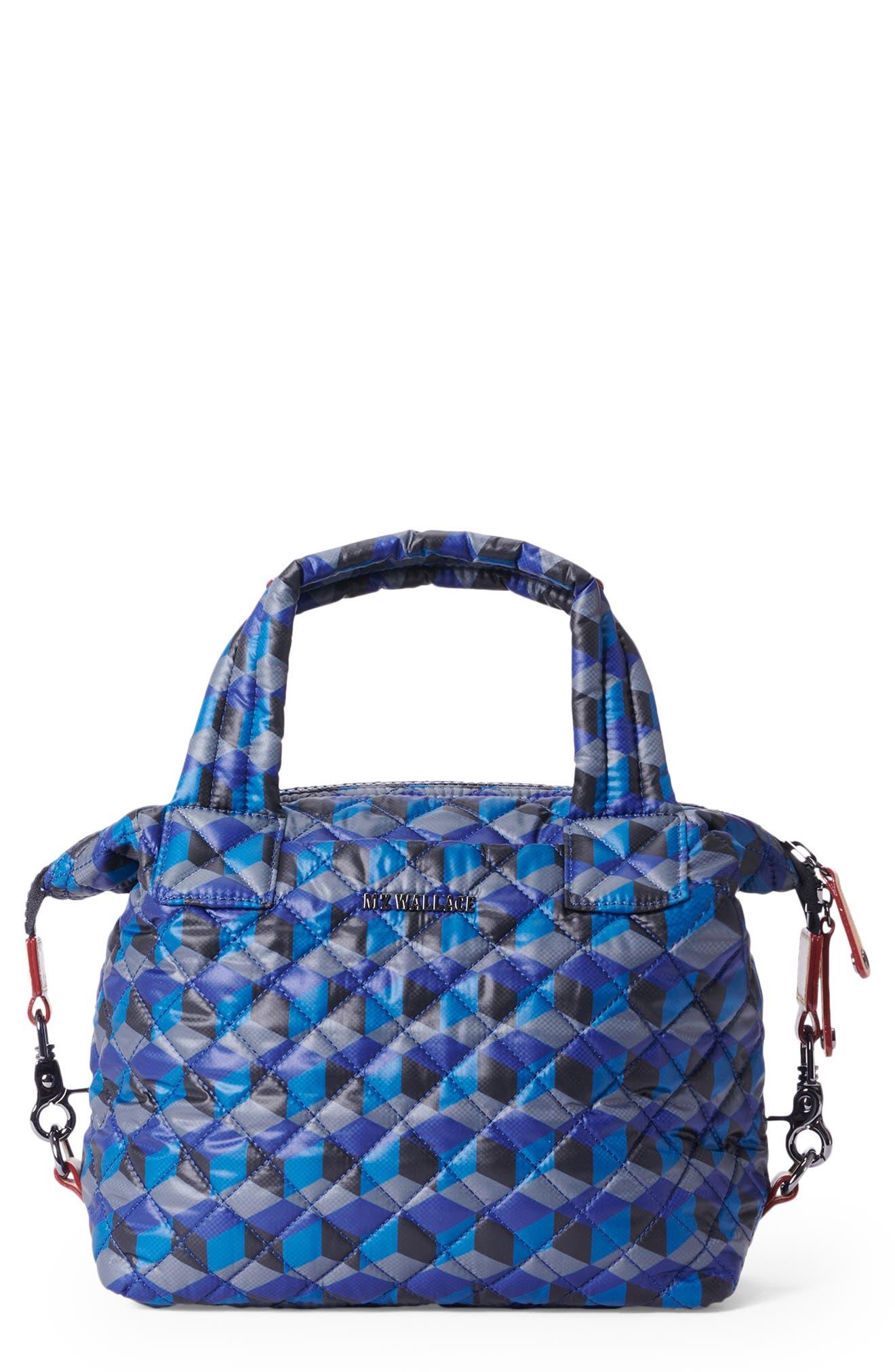 MZ Wallace Small Sutton Deluxe Tote in Blue Lyst