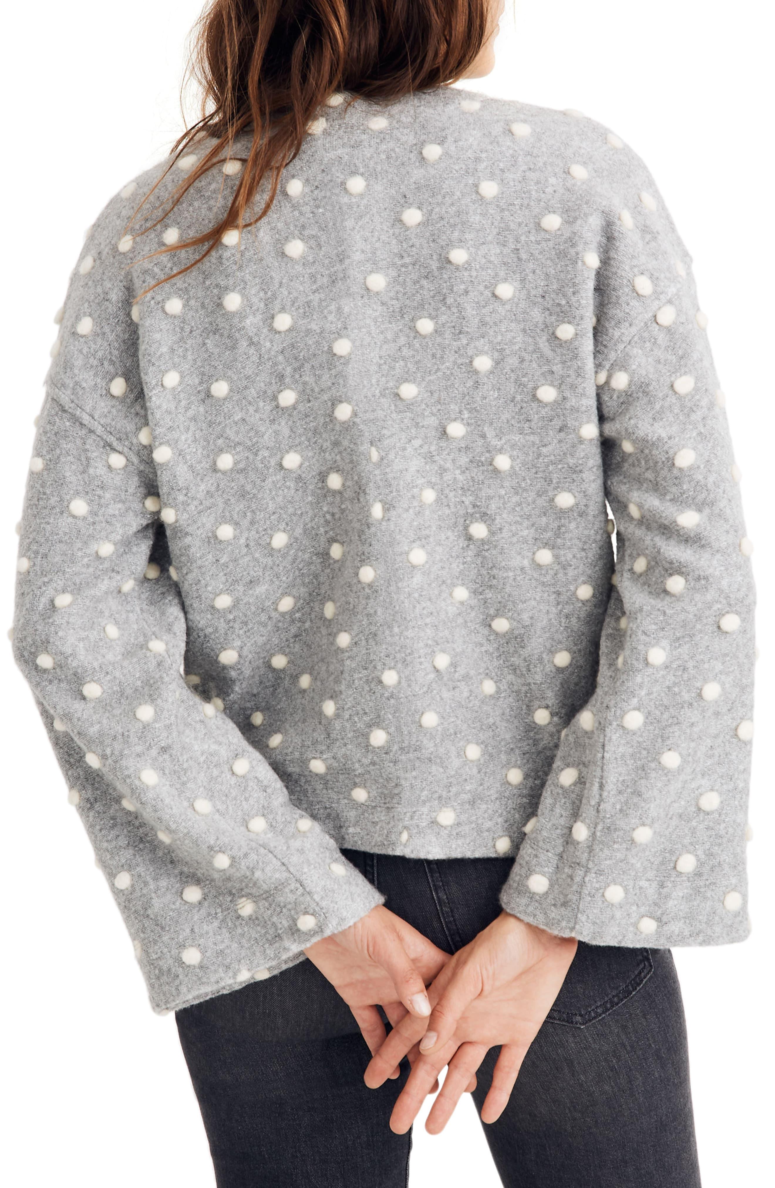 texture & thread boxy bobble cardigan