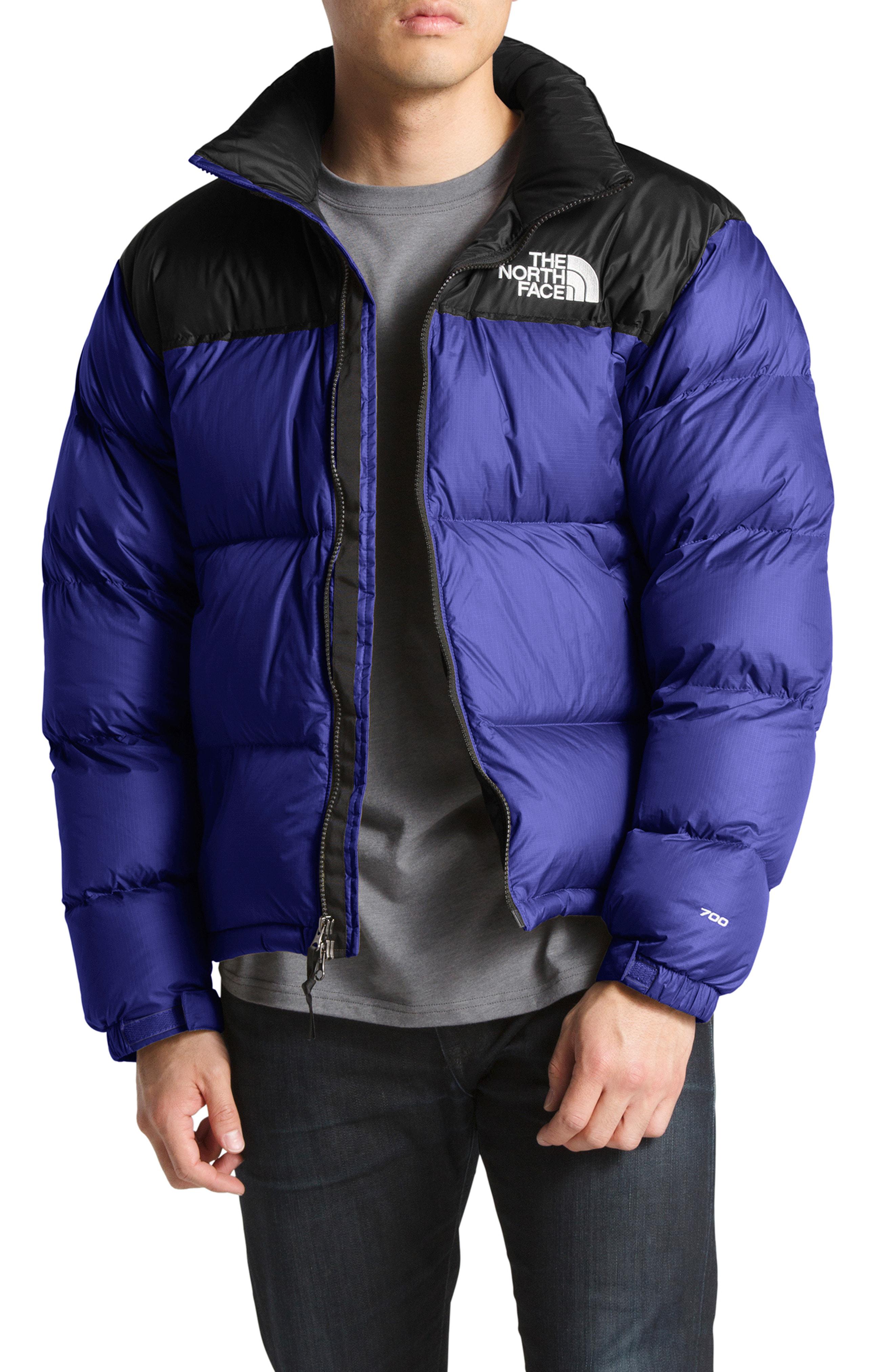 north face nuptse aztec blue