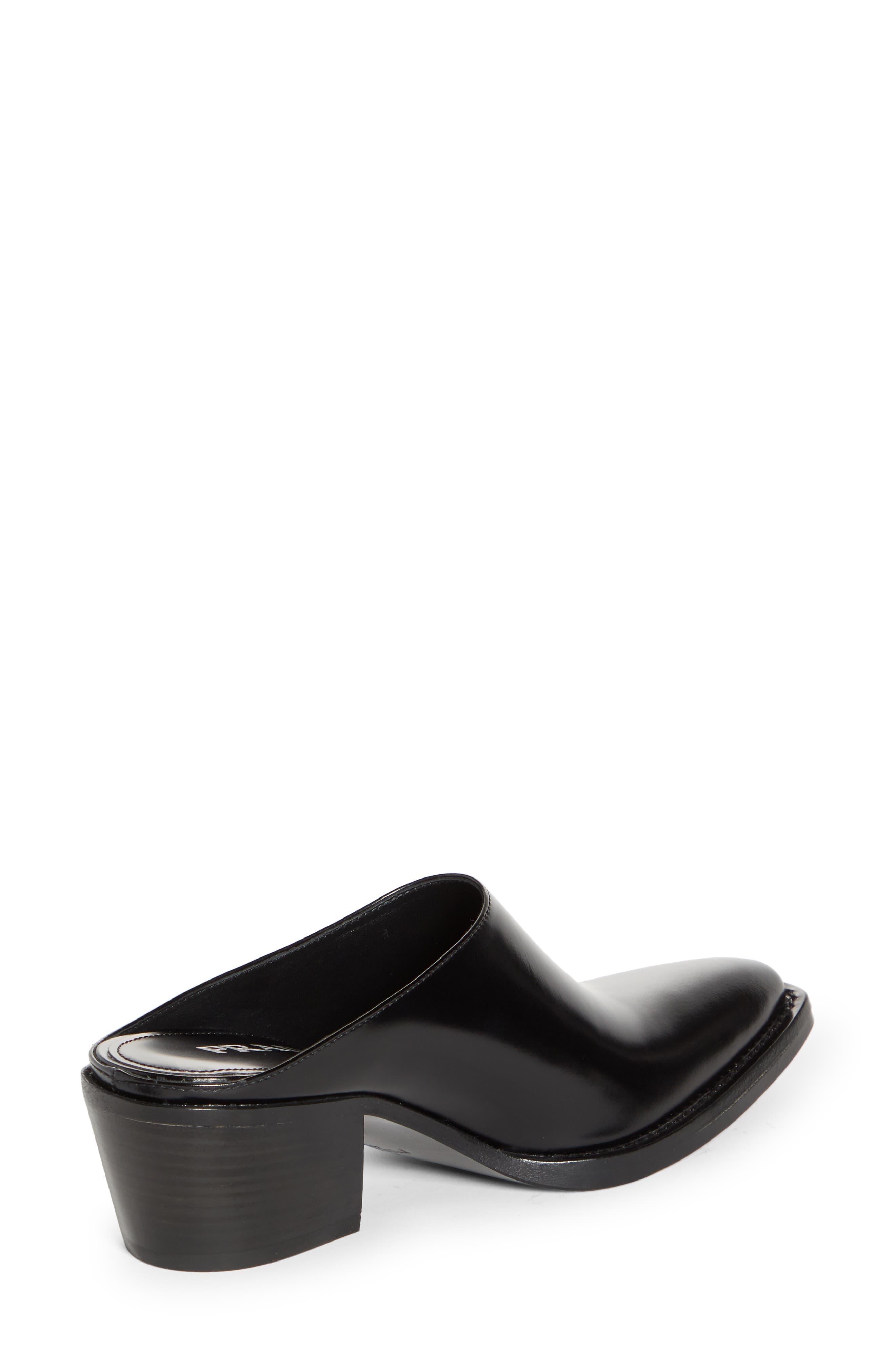 Prada Texano Pointed Toe Mule in Black | Lyst
