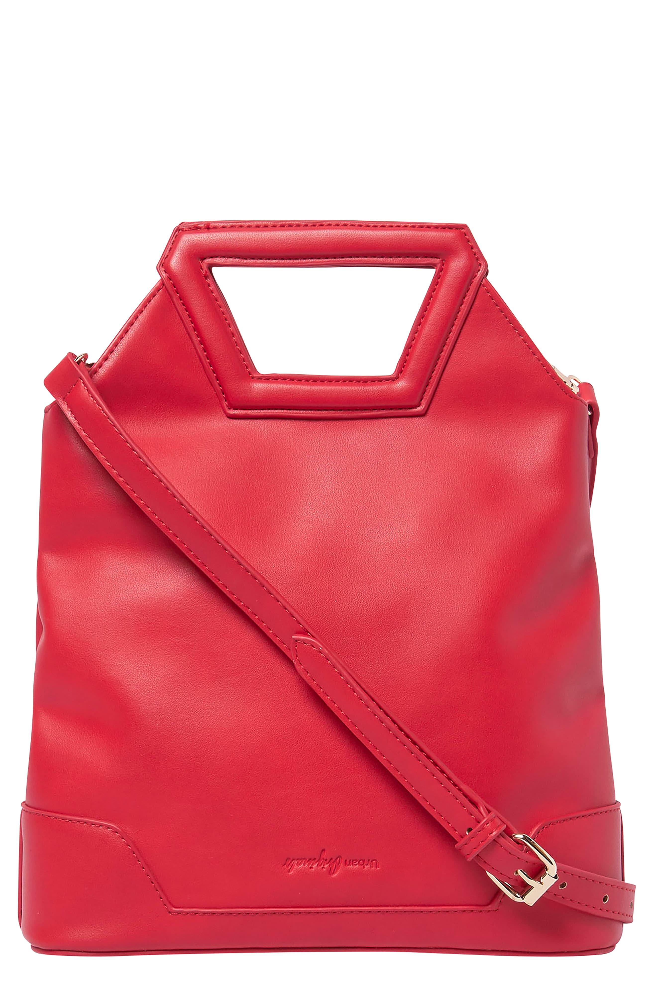 Urban Originals Vegan Leather Crossbody Bag in Red - Lyst