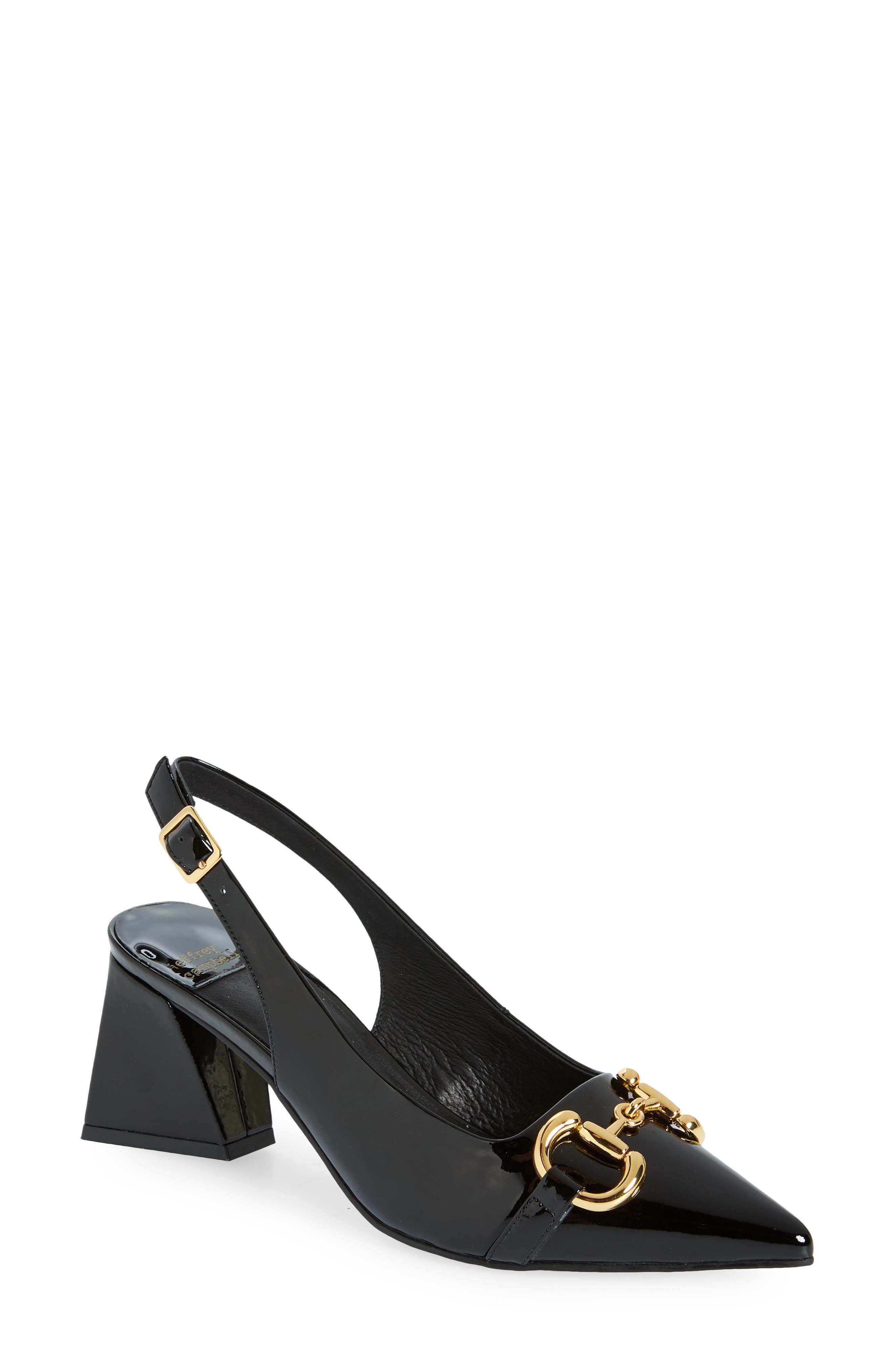 Jeffrey Campbell Nakita Slingback Pointed Toe Pump in Black Lyst