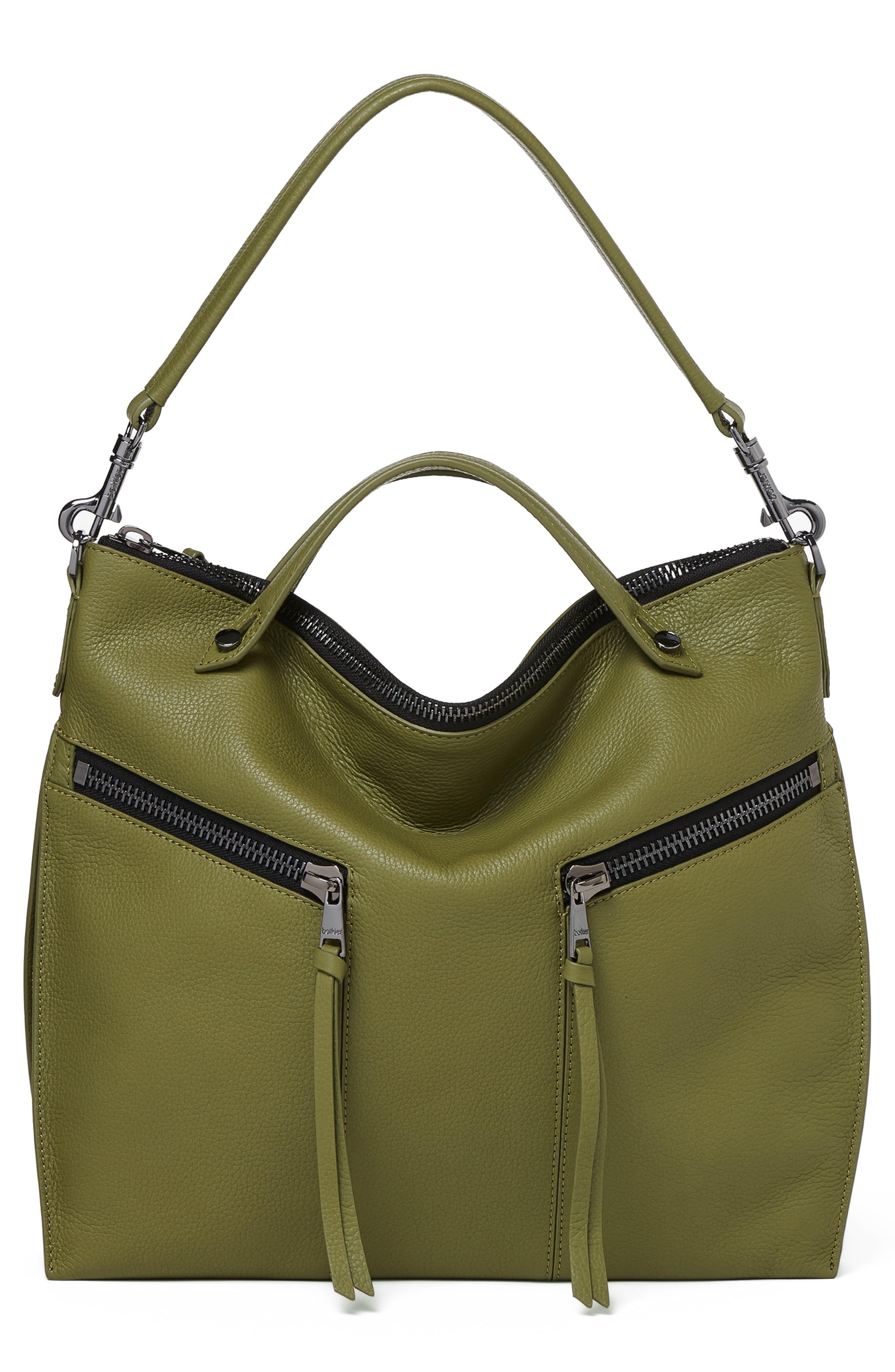 Botkier Leather Trigger Convertible Hobo Bag in Moss (Green) - Lyst