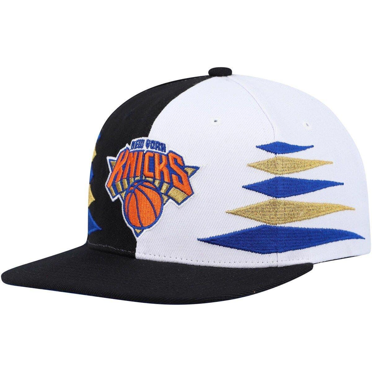Men's Mitchell & Ness Blue New York Knicks NBA 75th Anniversary What The? Snapback  Hat