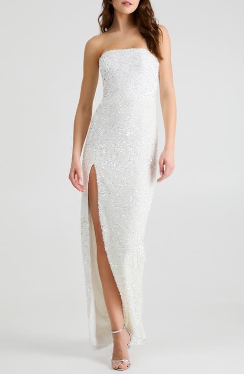 knee length dresses for ladies LESLIE SEQUIN GOWN  Helsi