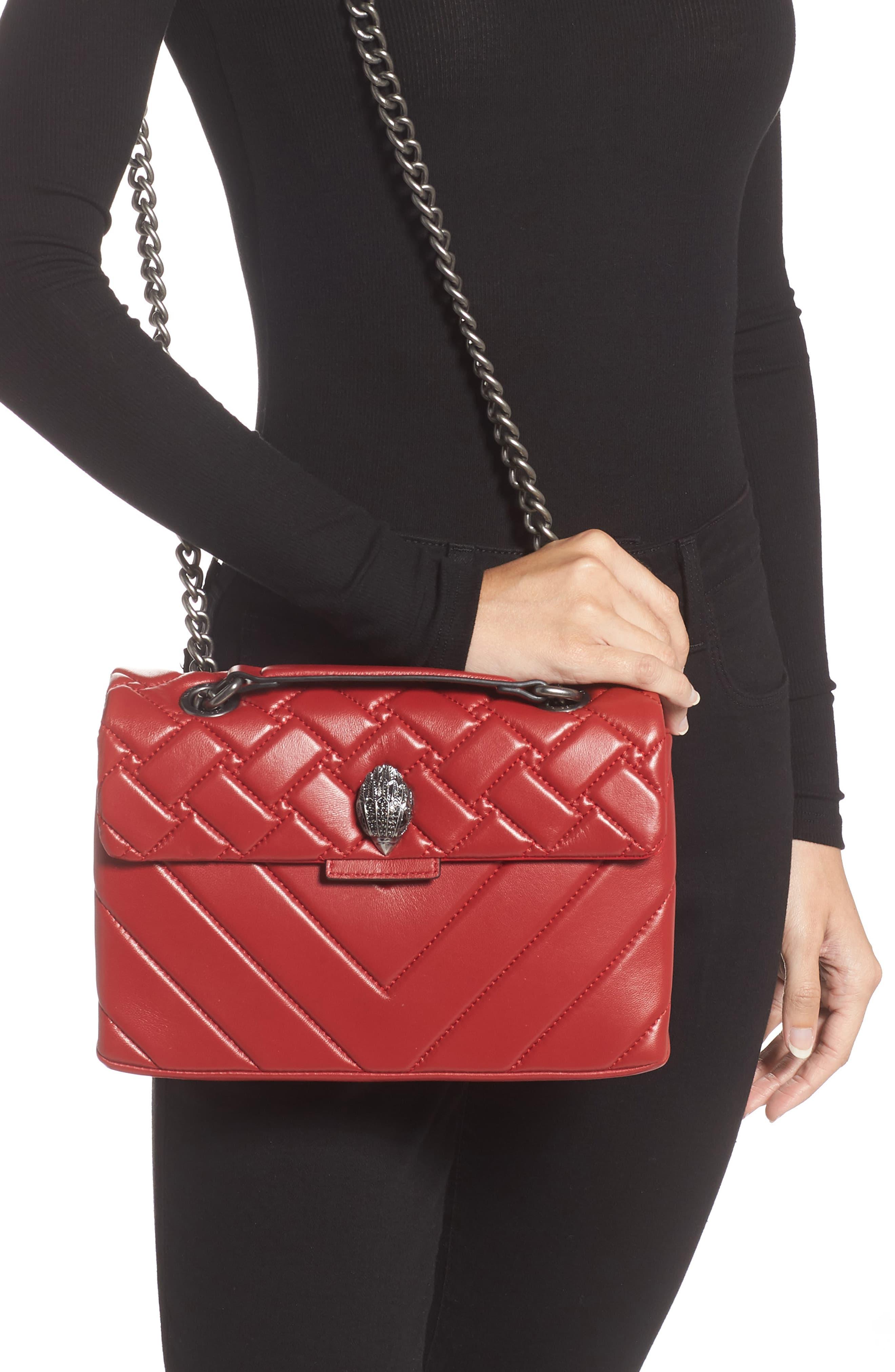 kensington quilted leather shoulder bag