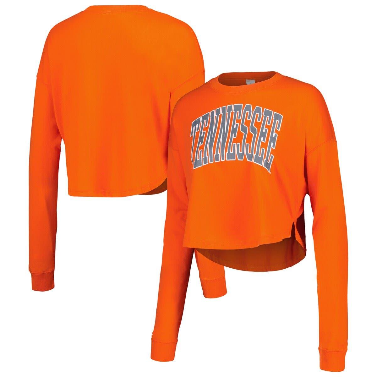 Women's ZooZatz Green/Orange Miami Hurricanes Colorblock Cropped T-Shirt Size: Medium