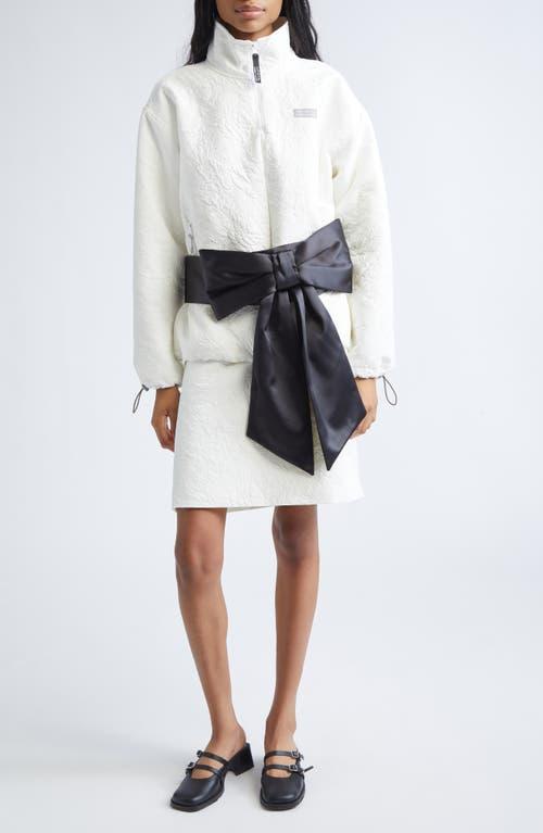 Sandy Liang Bow Satin Belt Bag in Black | Lyst display picture 3