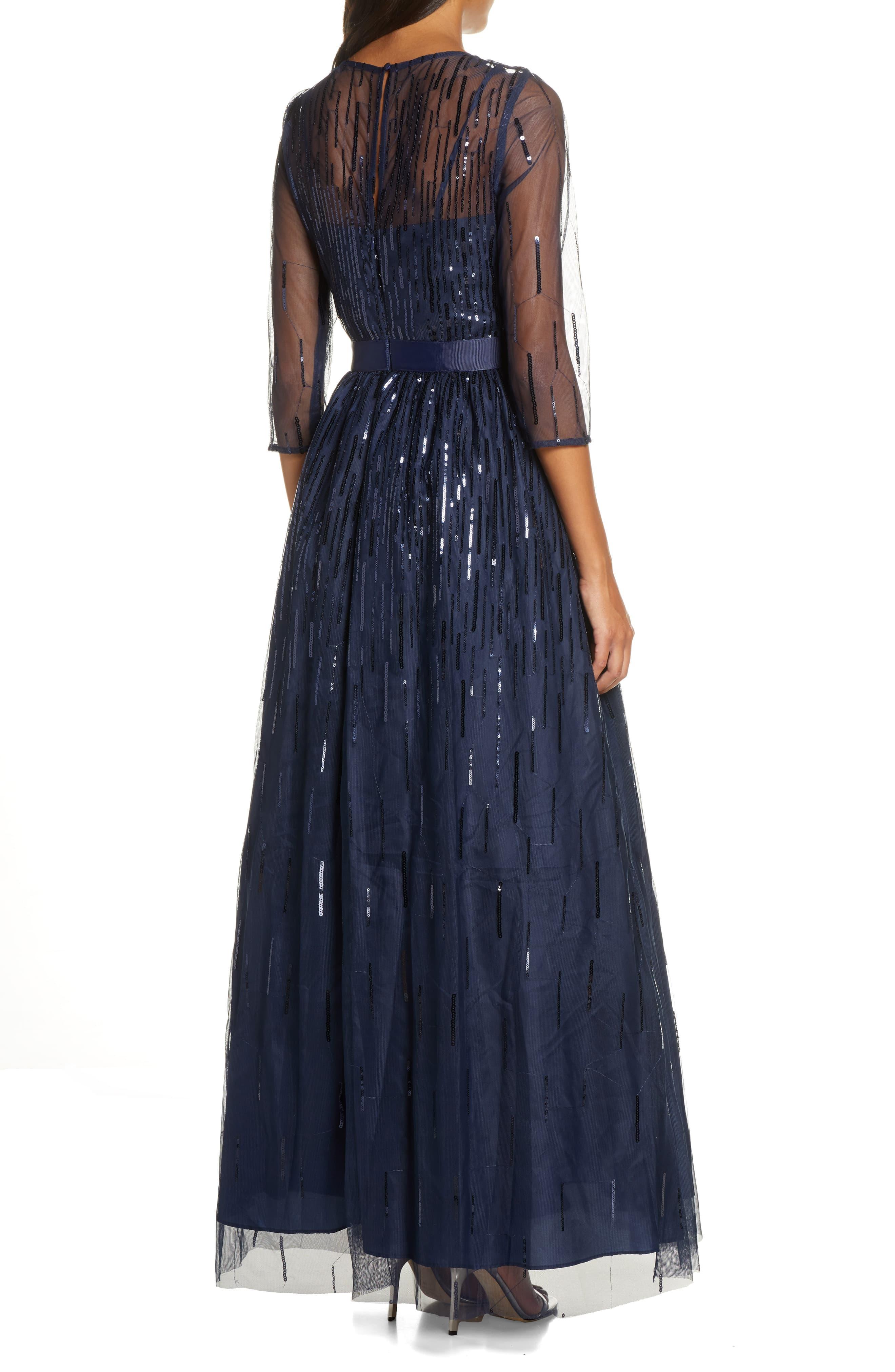 eliza j sequin gown