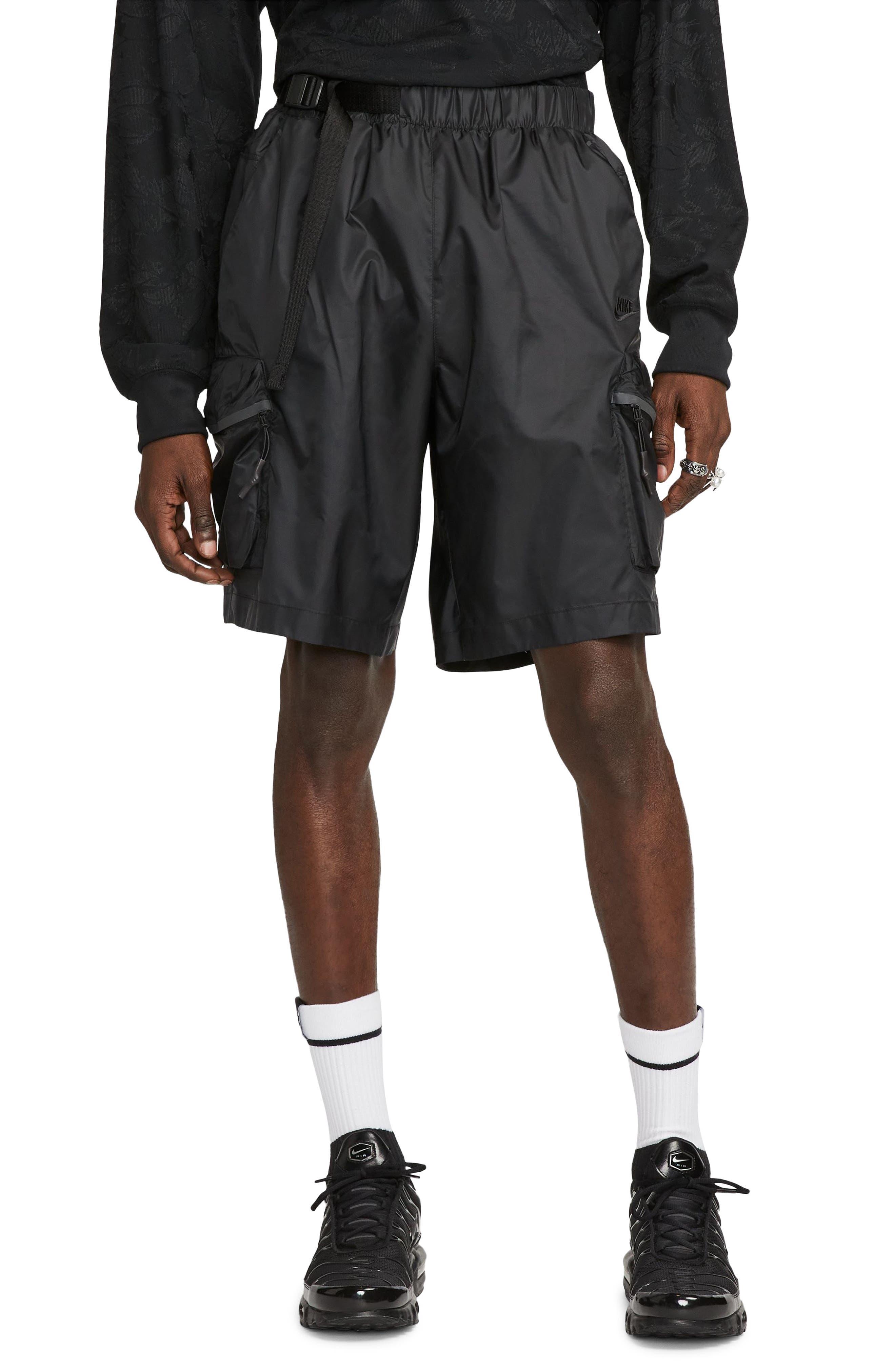 Nike Tech Pack Water Repellent Woven Utility Shorts in Black for Men | Lyst