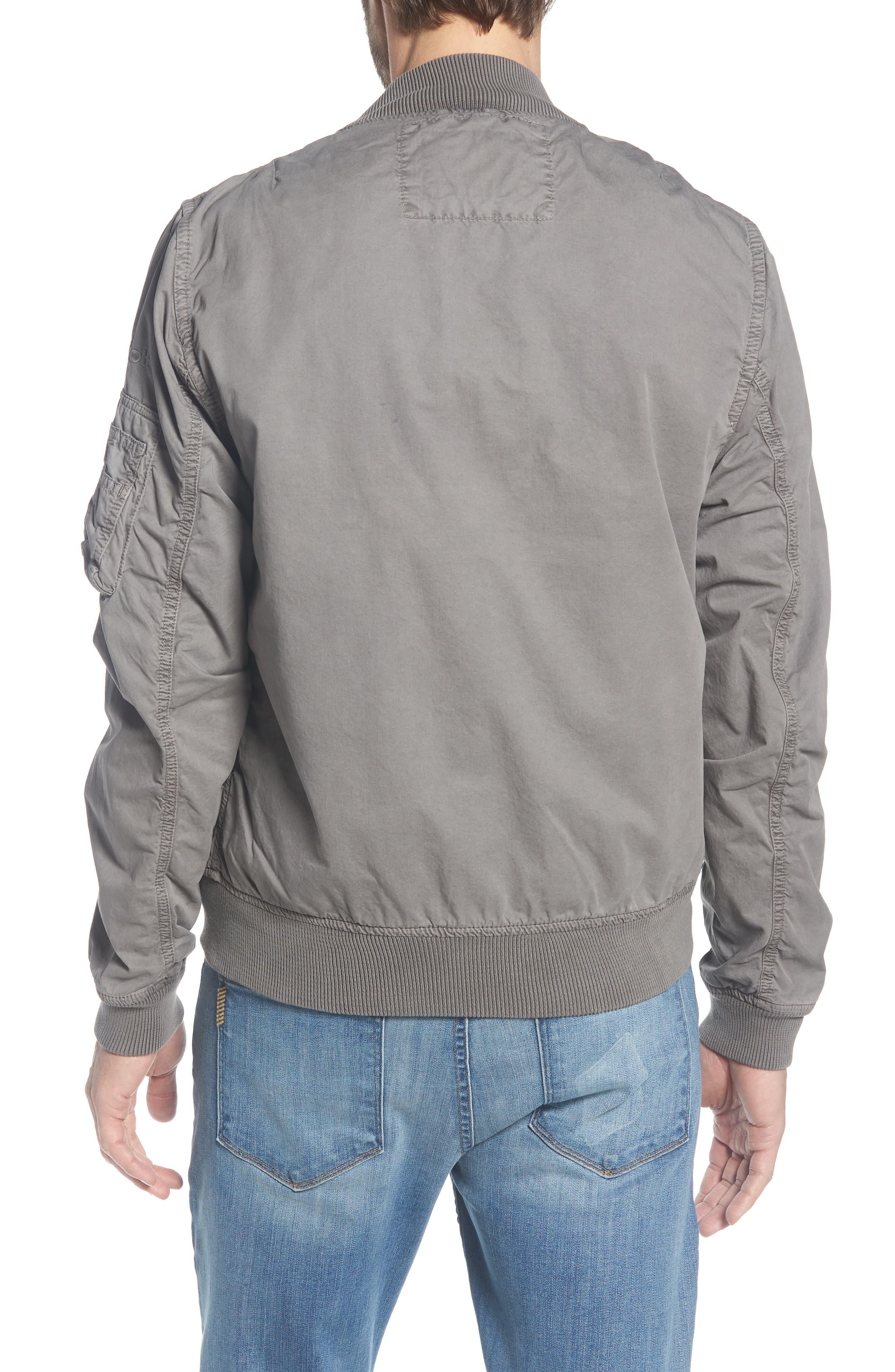 Schott Nyc Ma 1 Cotton Bomber Jacket In Grey Gray For Men Lyst