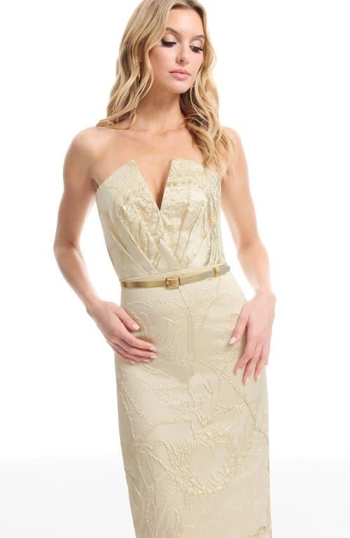 strapless open back dress Tanya Dress – Dress the Population main image 1