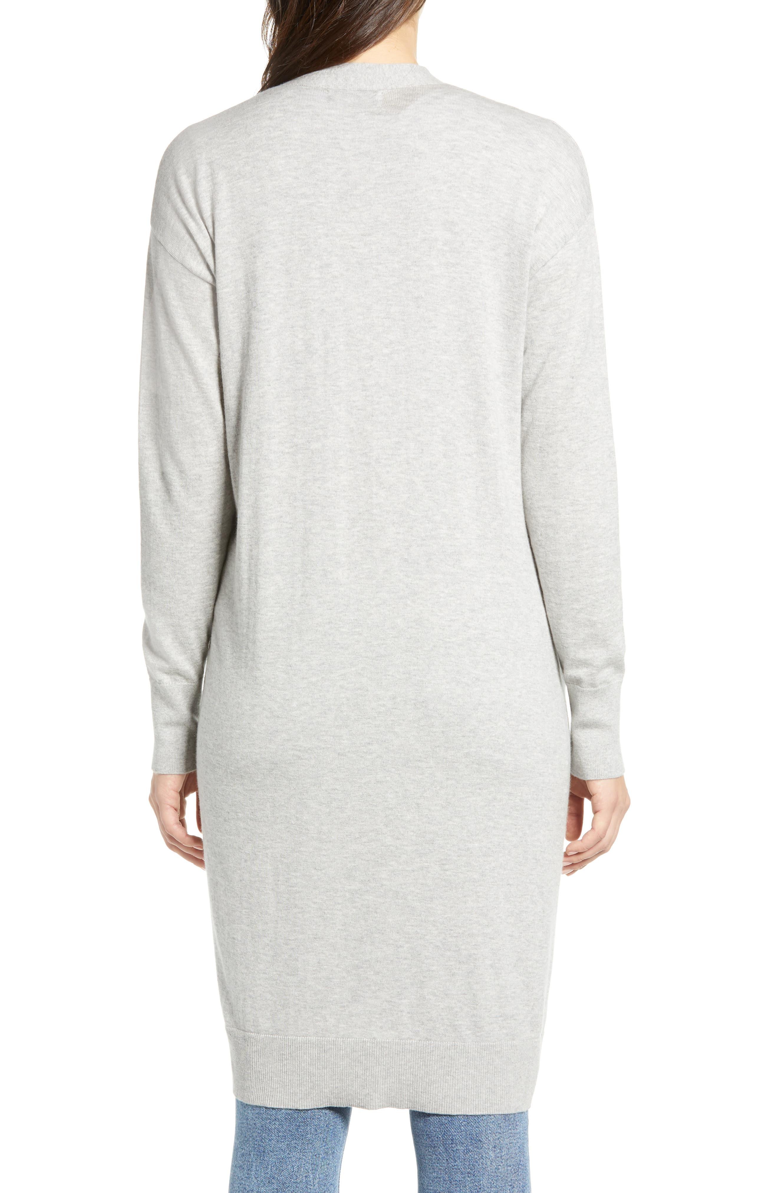 gray cotton cardigan