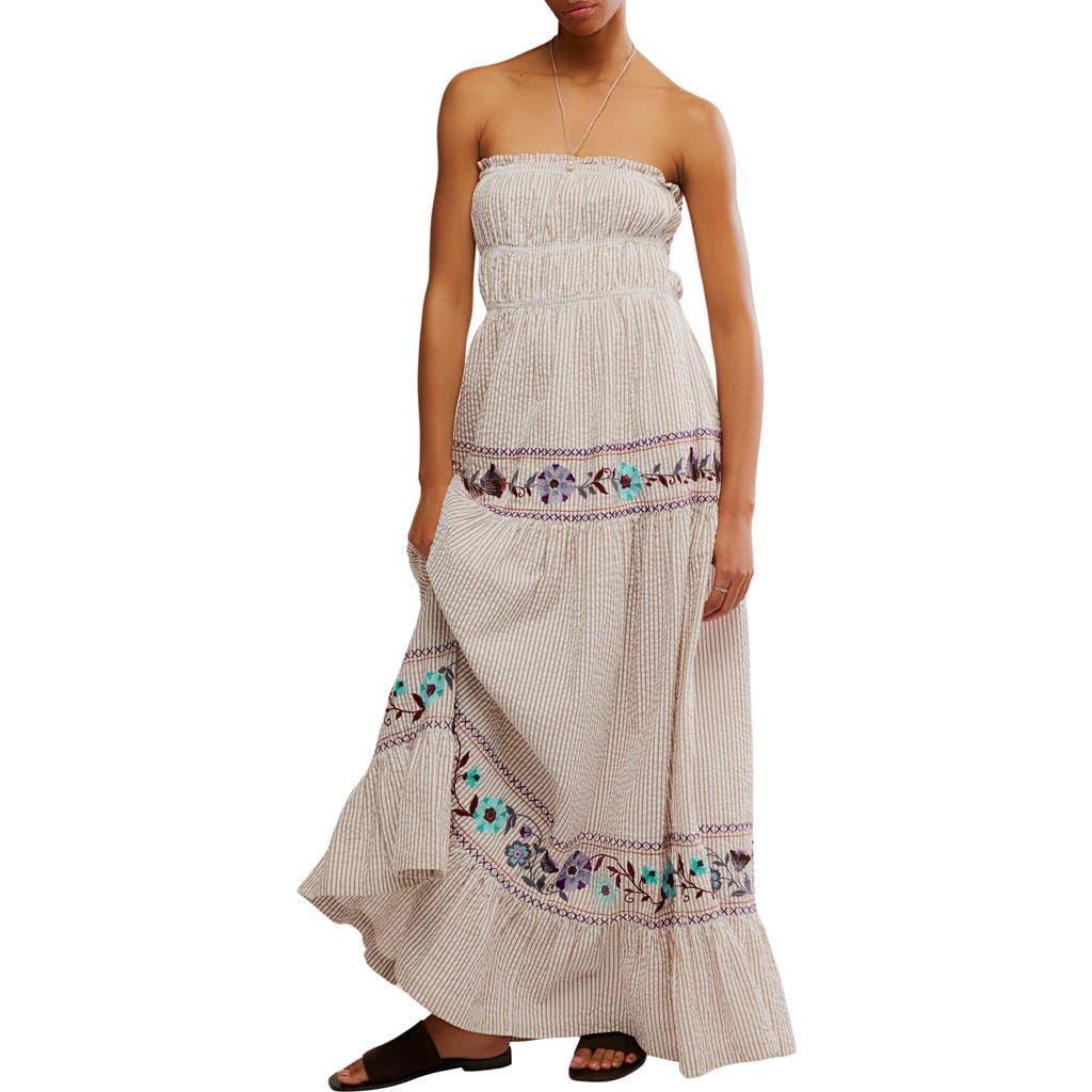 chinese dress ladies Free People Off White Long Sleeve Maxi Dress with Shoulder Strap (XS)  The  Thrifty Hippy